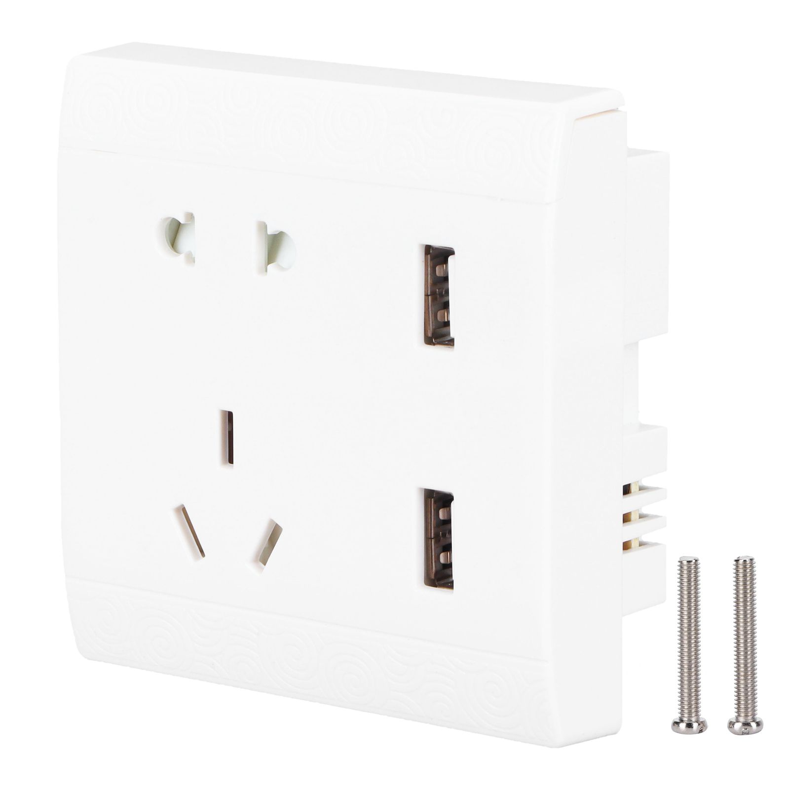 Multi-Functional Wall Power Outlet Socket with 2 USB Port 13A for Home Office AU Plug 110/220V - Image 1