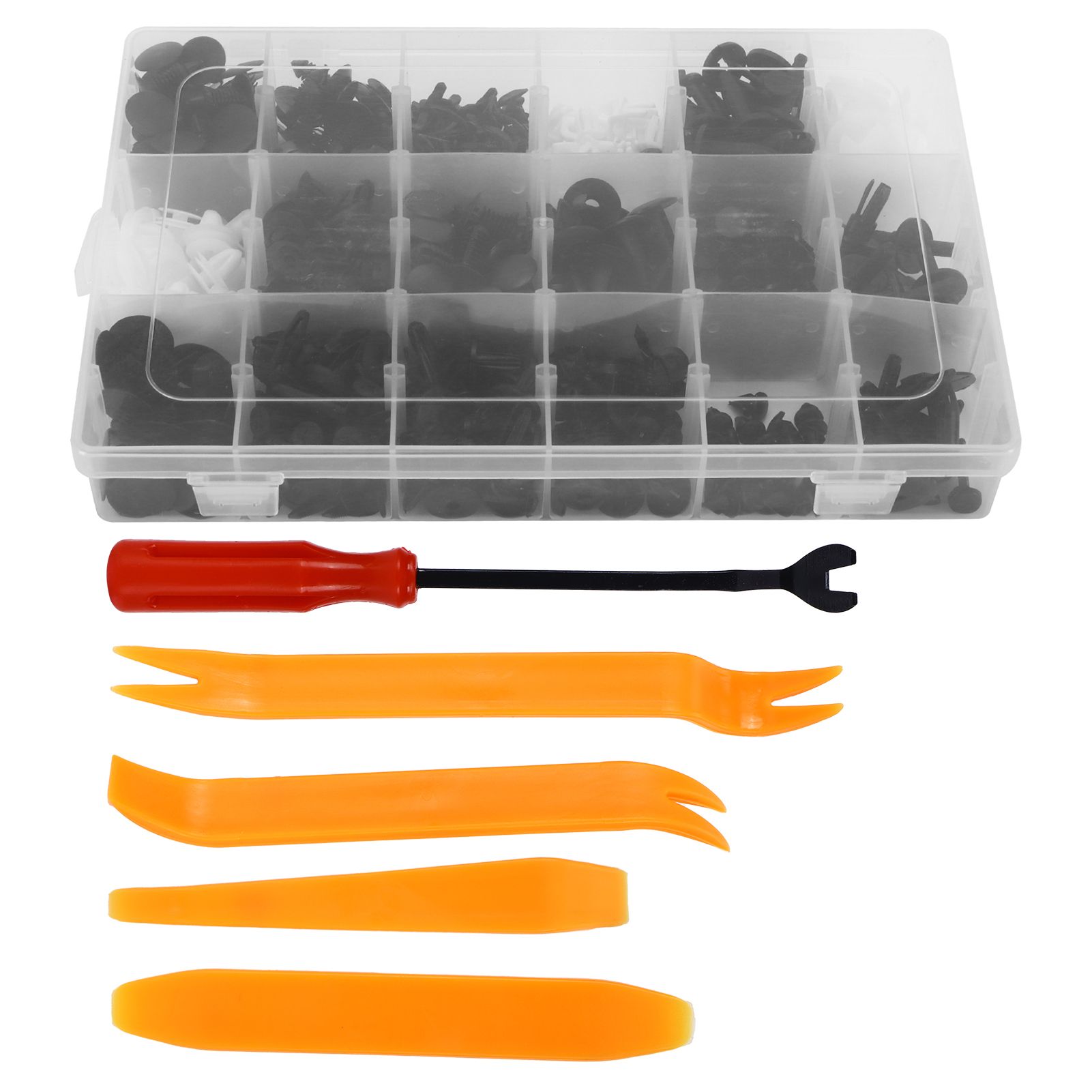 415Pcs Car Push Retainer Clips Assortment Kit Bumper Fasteners with Removers Tools - Image 1