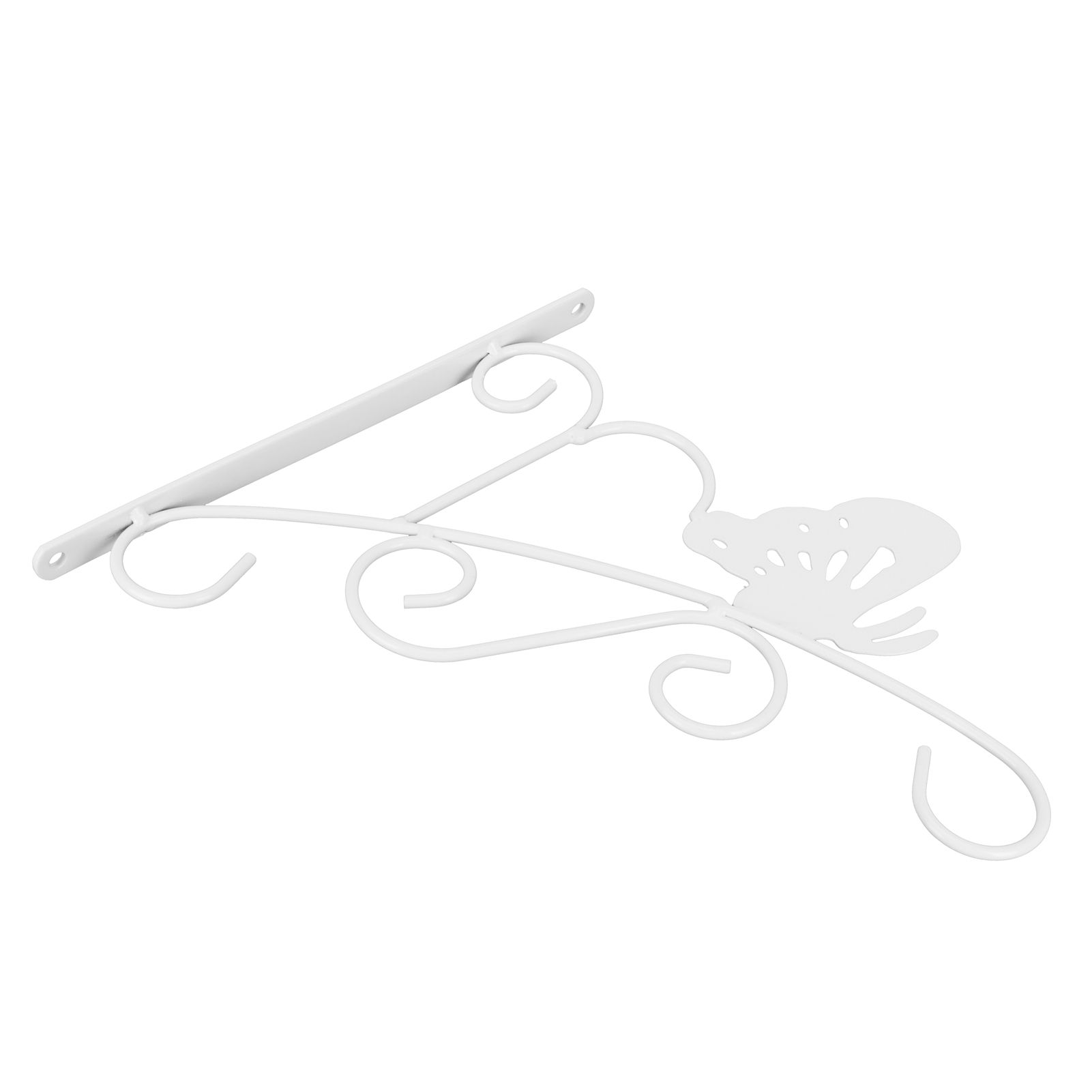 Flower Pot Hanging Hook European Style Wrought Iron Plants Hanger for Garden Patio Balcony White - Image 8