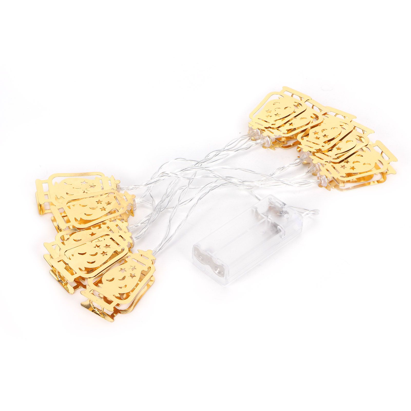 10LED Kerosene Lamp Shaped String Lights Decorative Lights String for Ramadan Eid Decor - Image 5