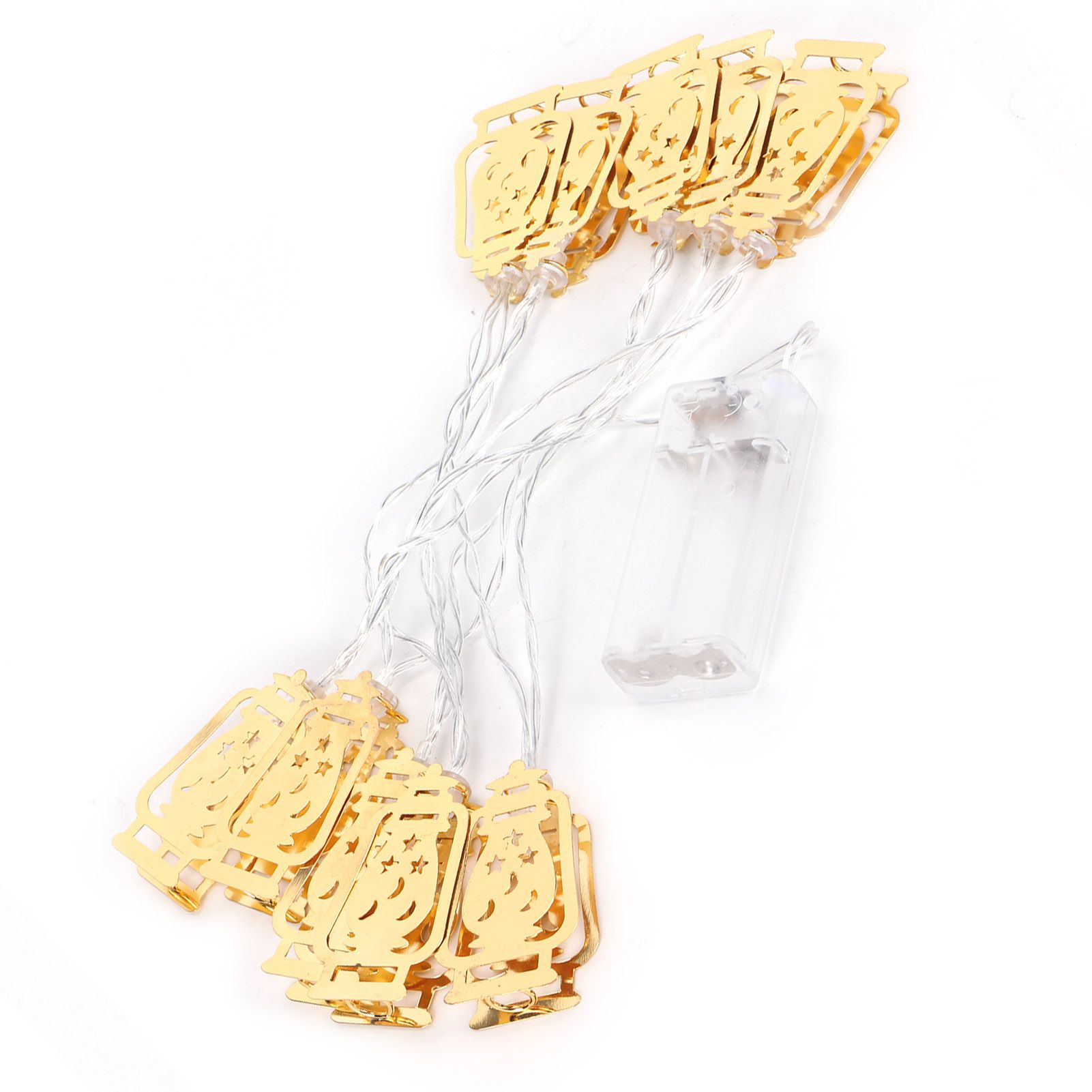 10LED Kerosene Lamp Shaped String Lights Decorative Lights String for Ramadan Eid Decor - Image 6