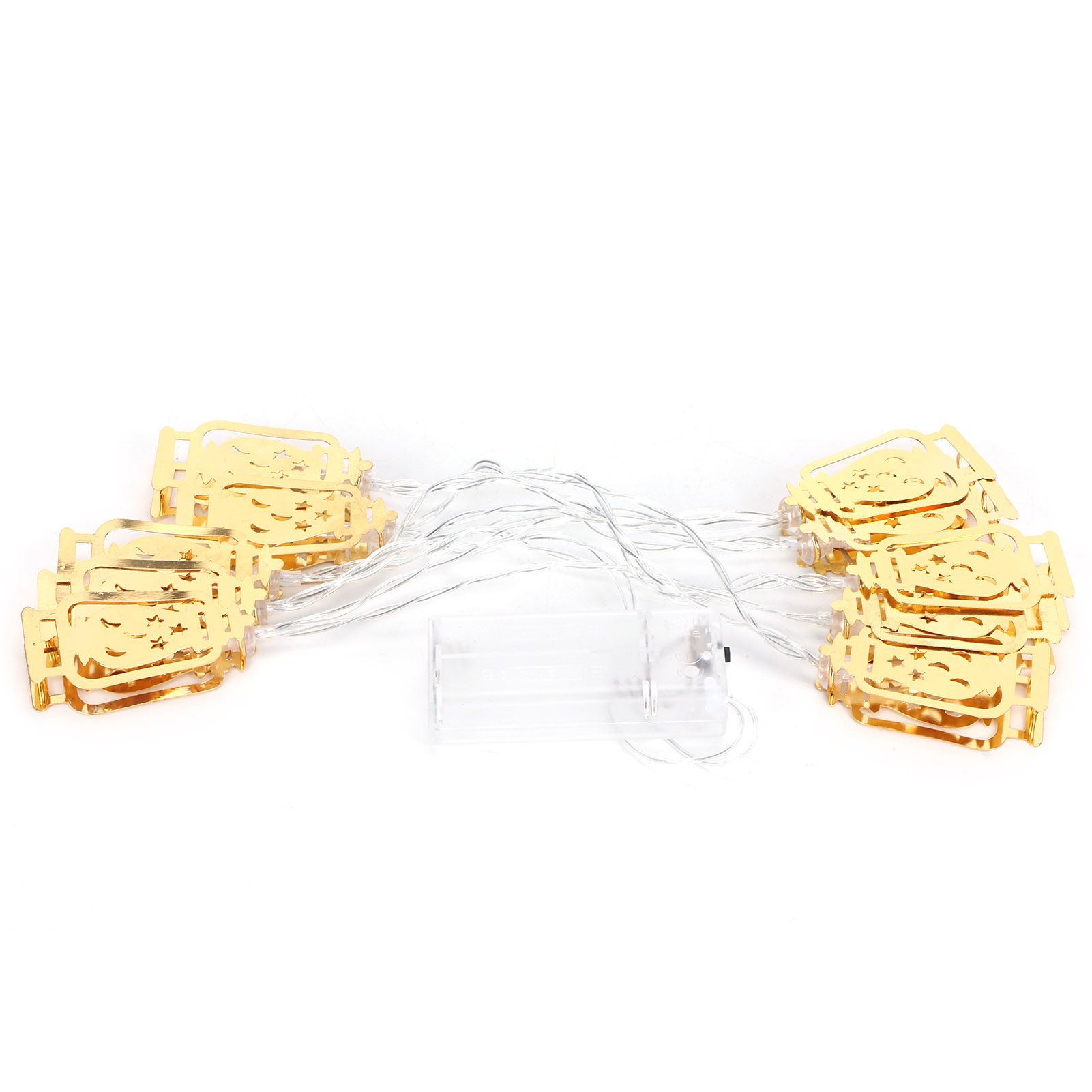 10LED Kerosene Lamp Shaped String Lights Decorative Lights String for Ramadan Eid Decor - Image 7
