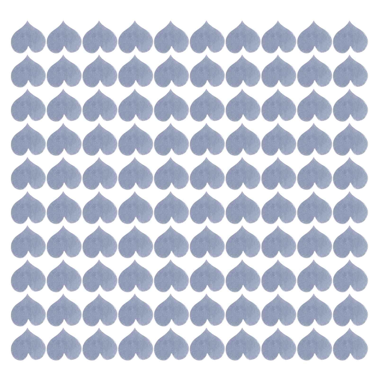 100PCS Self‑Adhesive Mirror Wall Stickers Heart Shape DIY Wall Decal for Home Bedroom Decor - Image 1