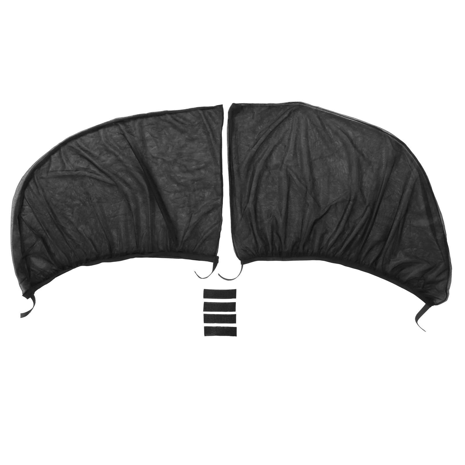 2Pcs Car Sun Shade UV Protection Anti Mosquito Car Rear Side Window Mesh Screens(For Sedan ) - Image 1