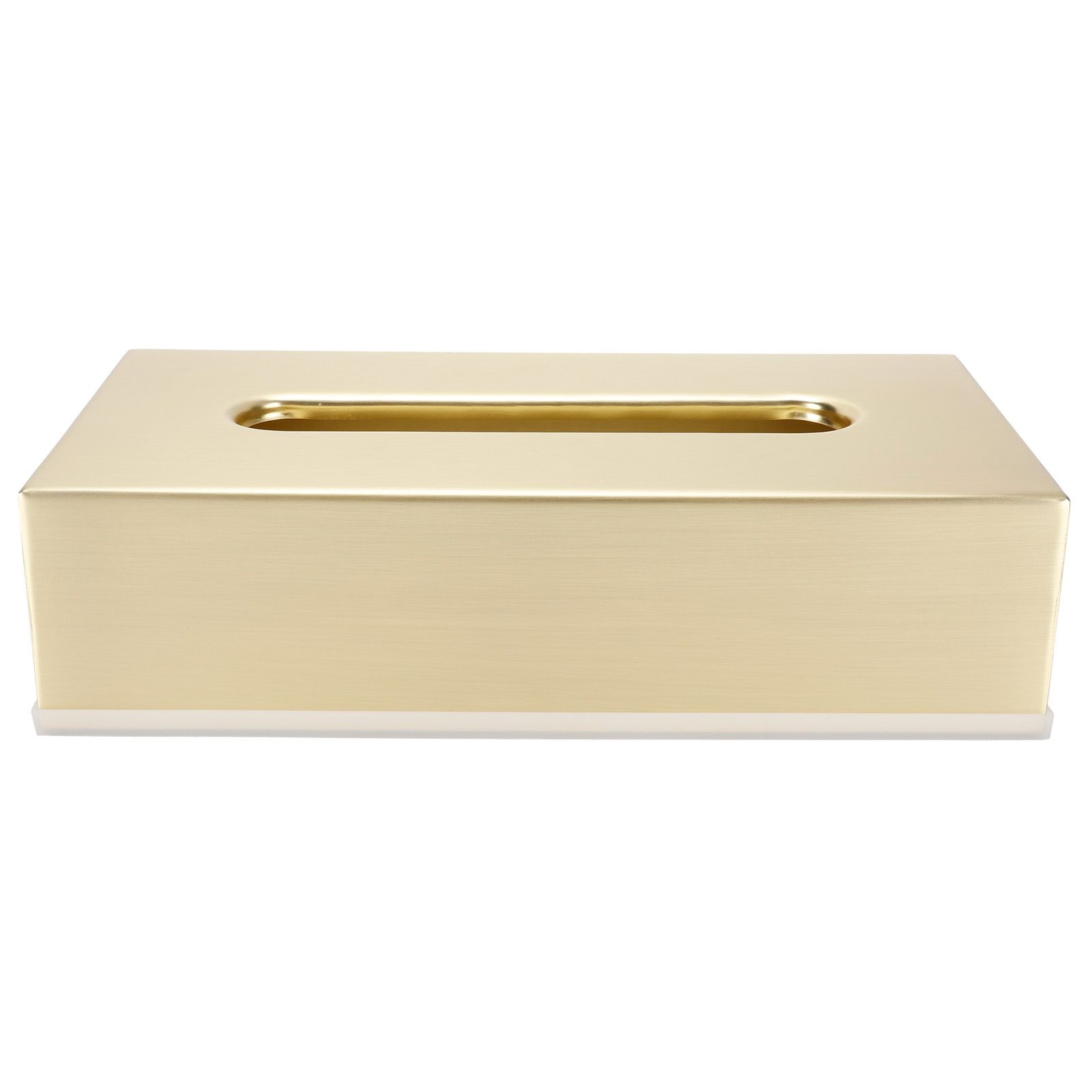 Tissue Box Innovative Rectangular 304 Stainless Steel Napkin Paper Holder Container Gold - Image 2