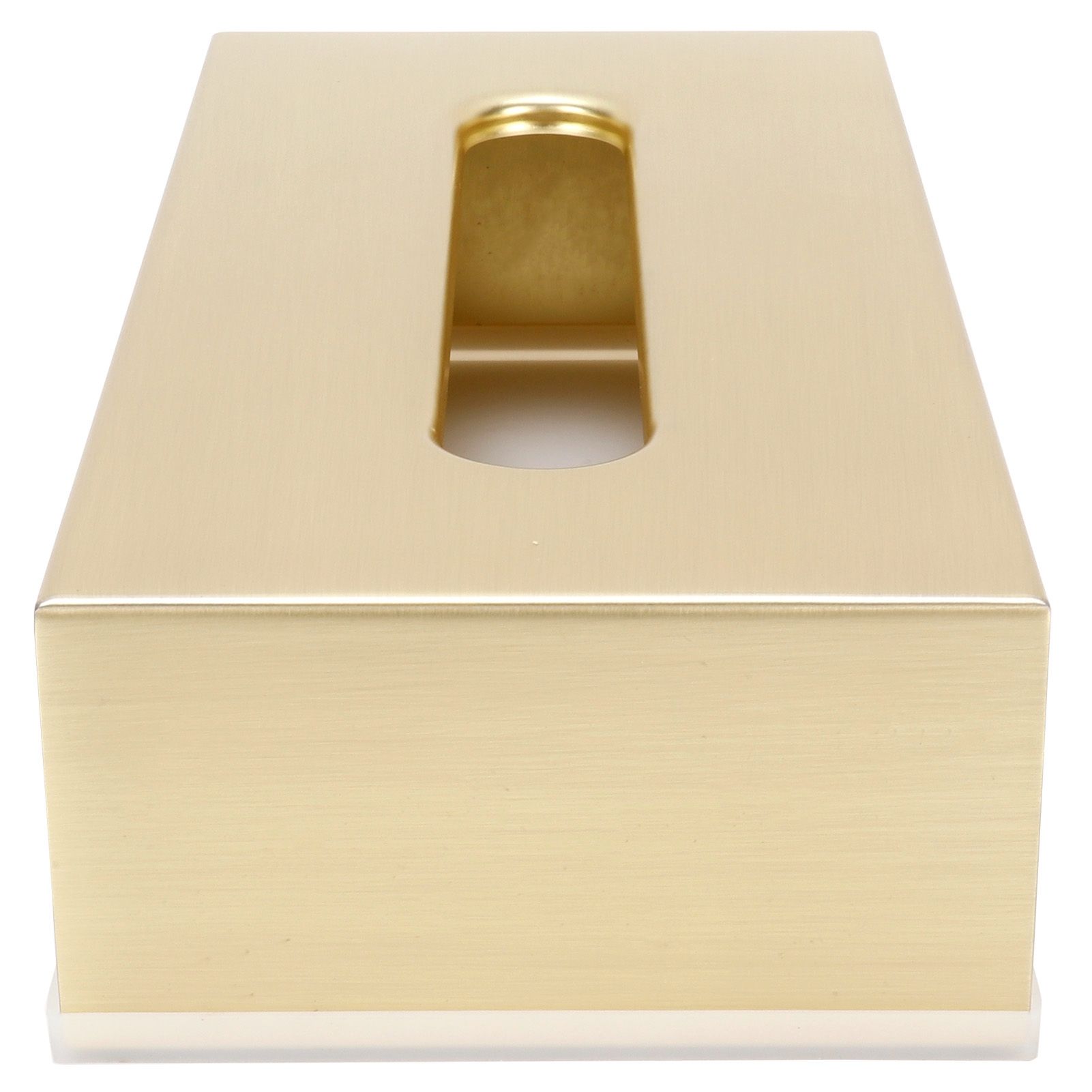 Tissue Box Innovative Rectangular 304 Stainless Steel Napkin Paper Holder Container Gold - Image 7