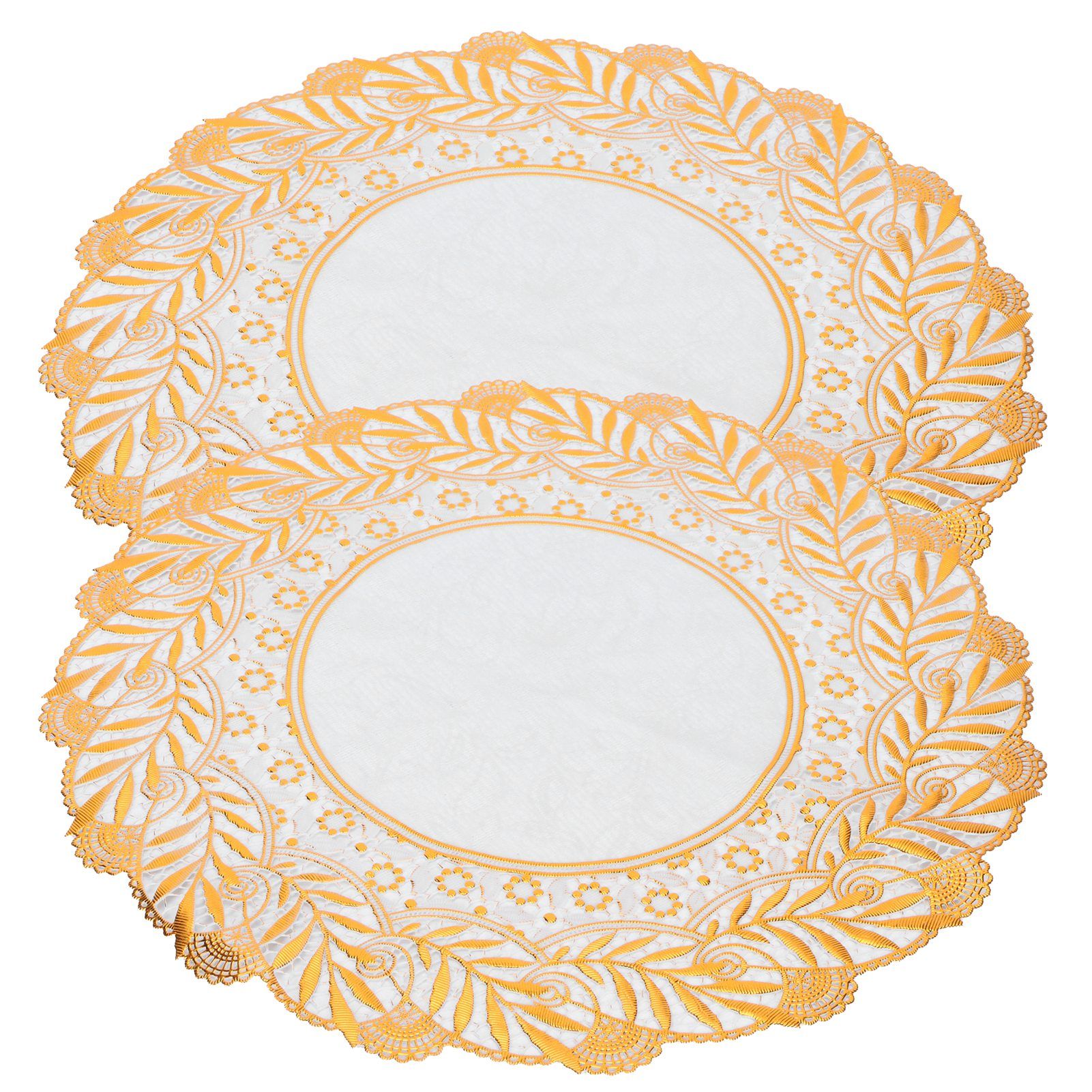 2PCS 30cmx30cm Table Mats Gold Dining Table Placemats for Wedding Party SuppliesStyle 02 - Image 6