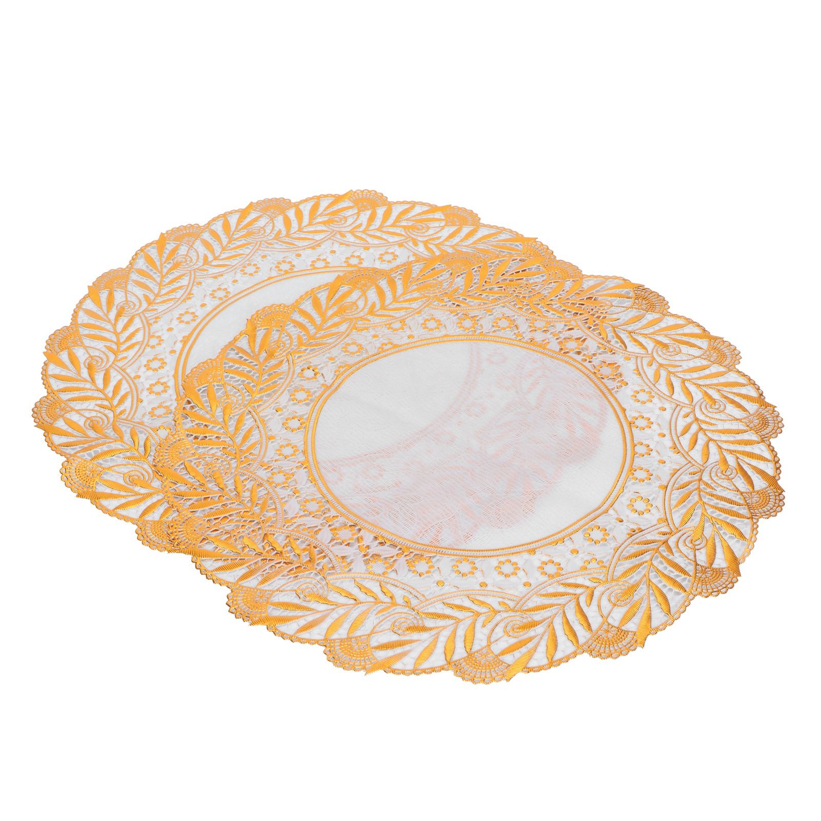 2PCS 30cmx30cm Table Mats Gold Dining Table Placemats for Wedding Party SuppliesStyle 02 - Image 8