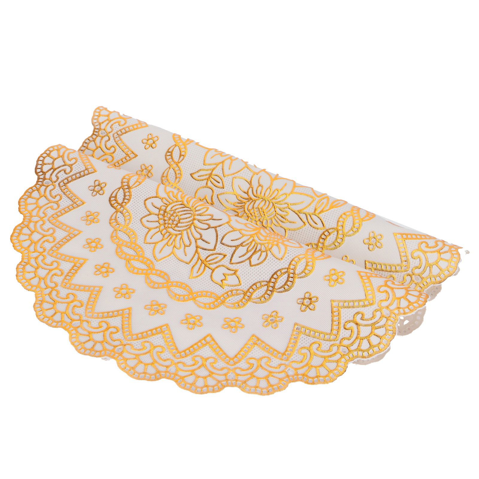2PCS 30cmx30cm Table Mats Gold Dining Table Placemats for Wedding Party SuppliesStyle 03 - Image 5