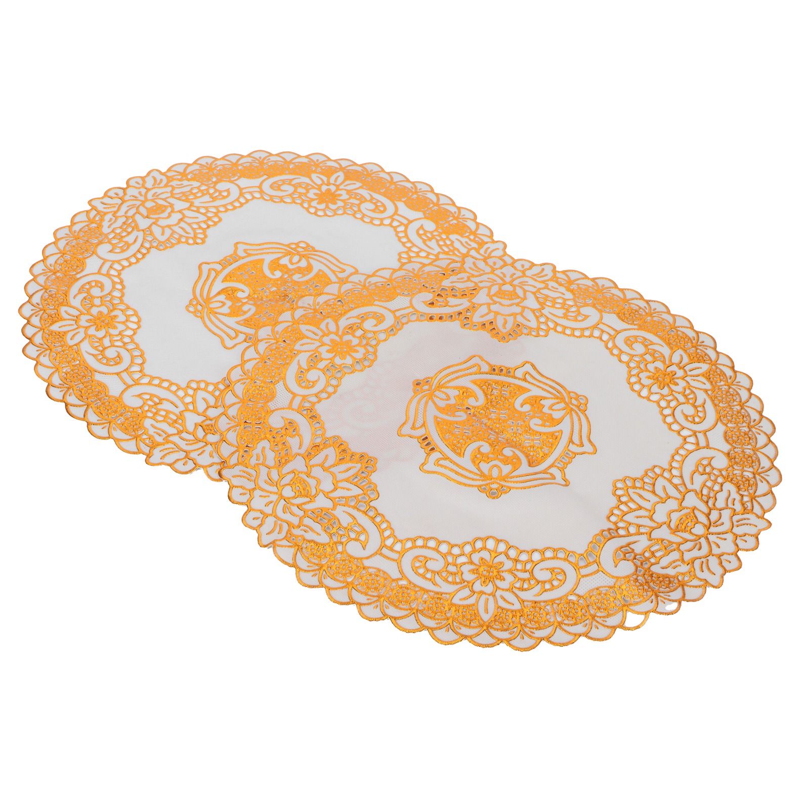 2PCS 30cmx30cm Table Mats Gold Dining Table Placemats for Wedding Party SuppliesStyle 04 - Image 2