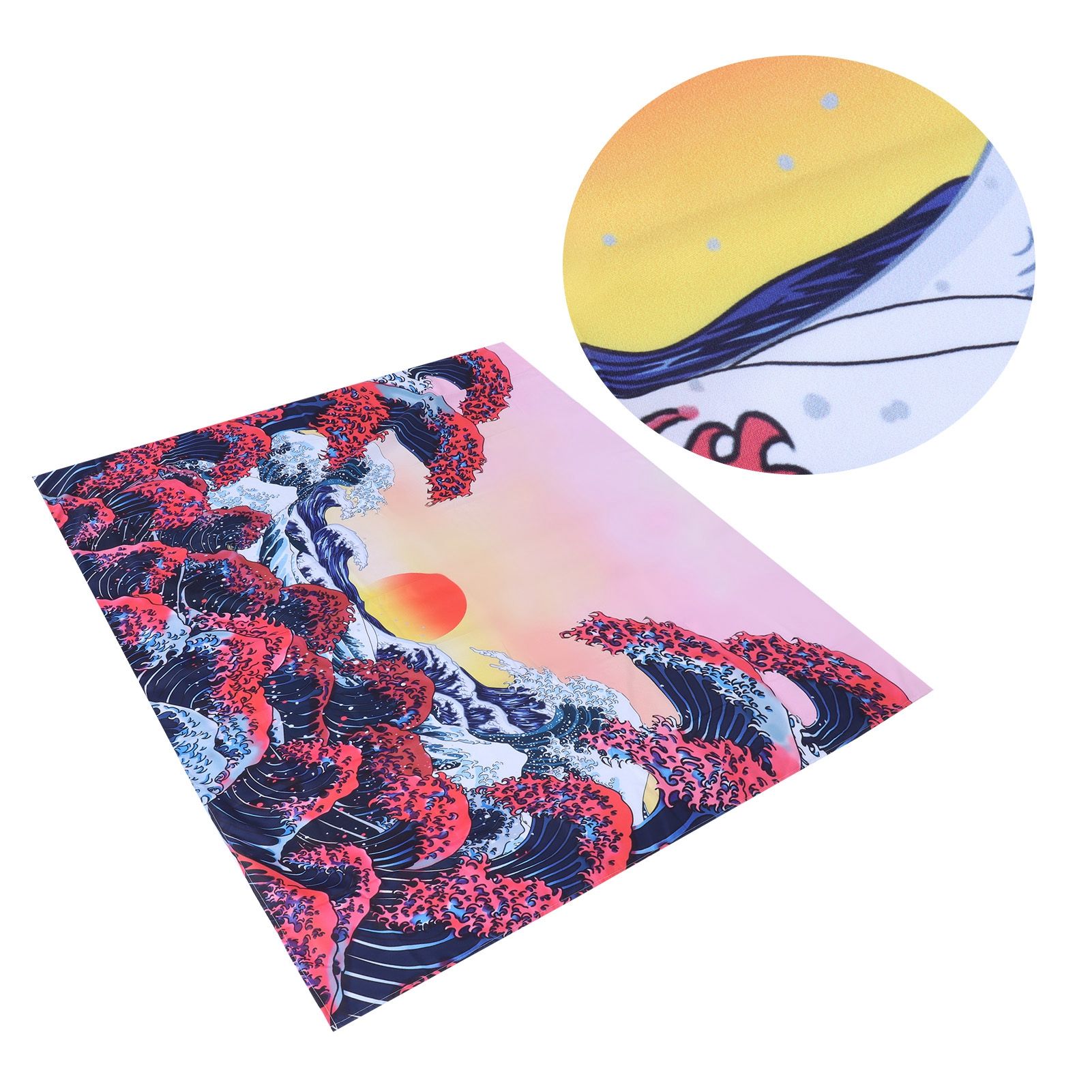 Multi‑Purpose Wall Tapestry Beach Towel Soft Blanket Door Curtain Home Background Decor150x150cm - Image 5