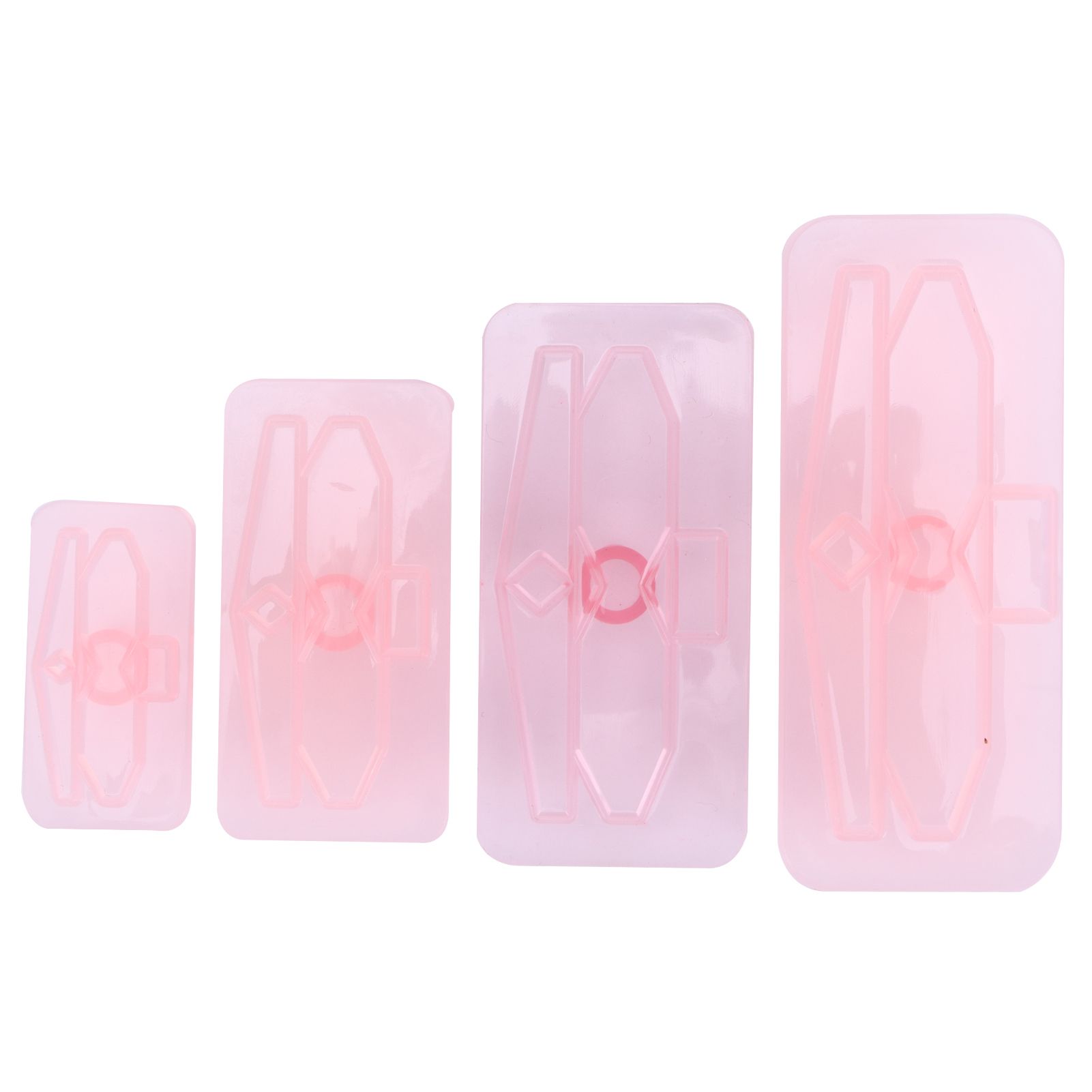 4Pcs/Set Baking Mold Bowknot‑Shaped Mould Cookies Fondant Cake Paste Dessert Decoration - Image 1