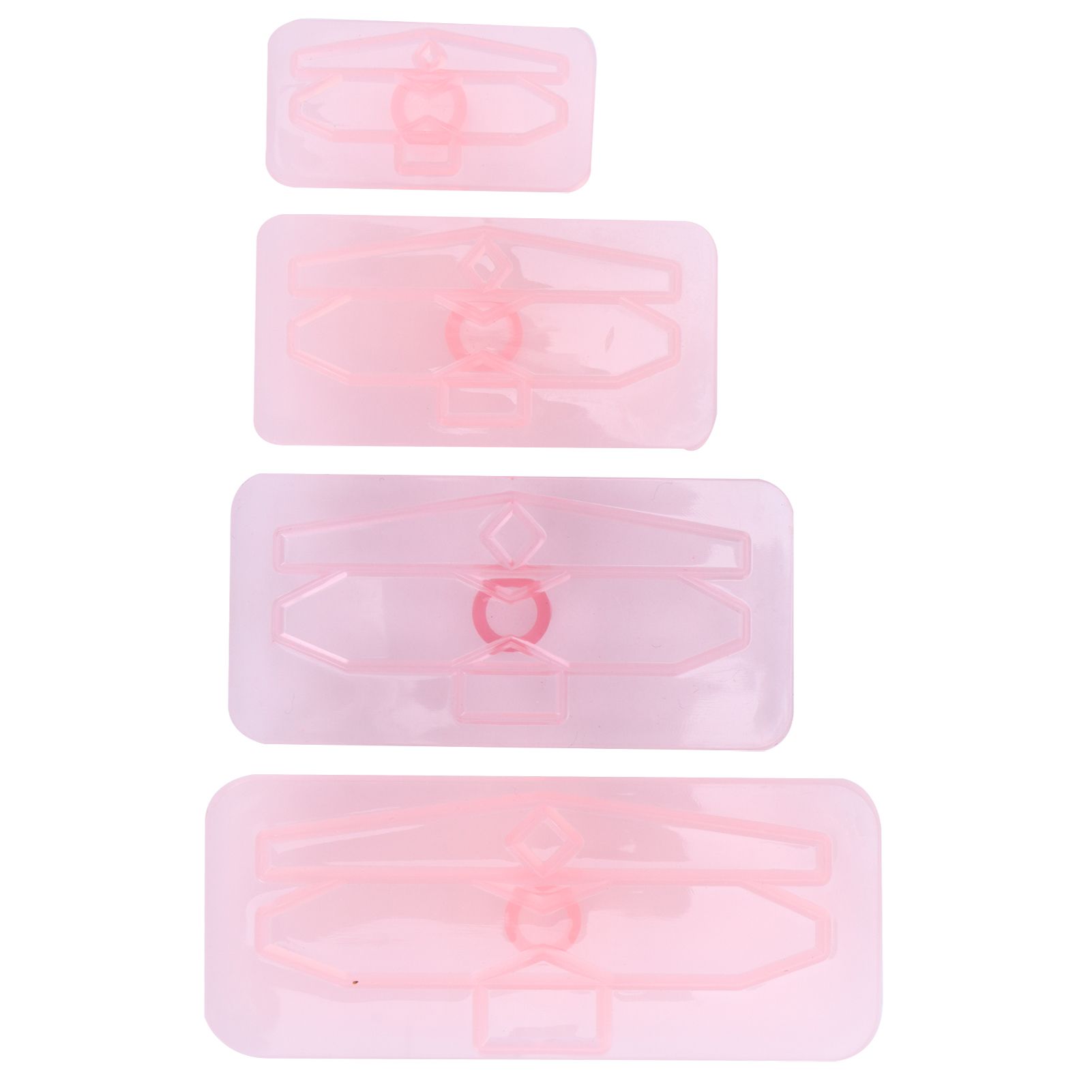 4Pcs/Set Baking Mold Bowknot‑Shaped Mould Cookies Fondant Cake Paste Dessert Decoration - Image 5