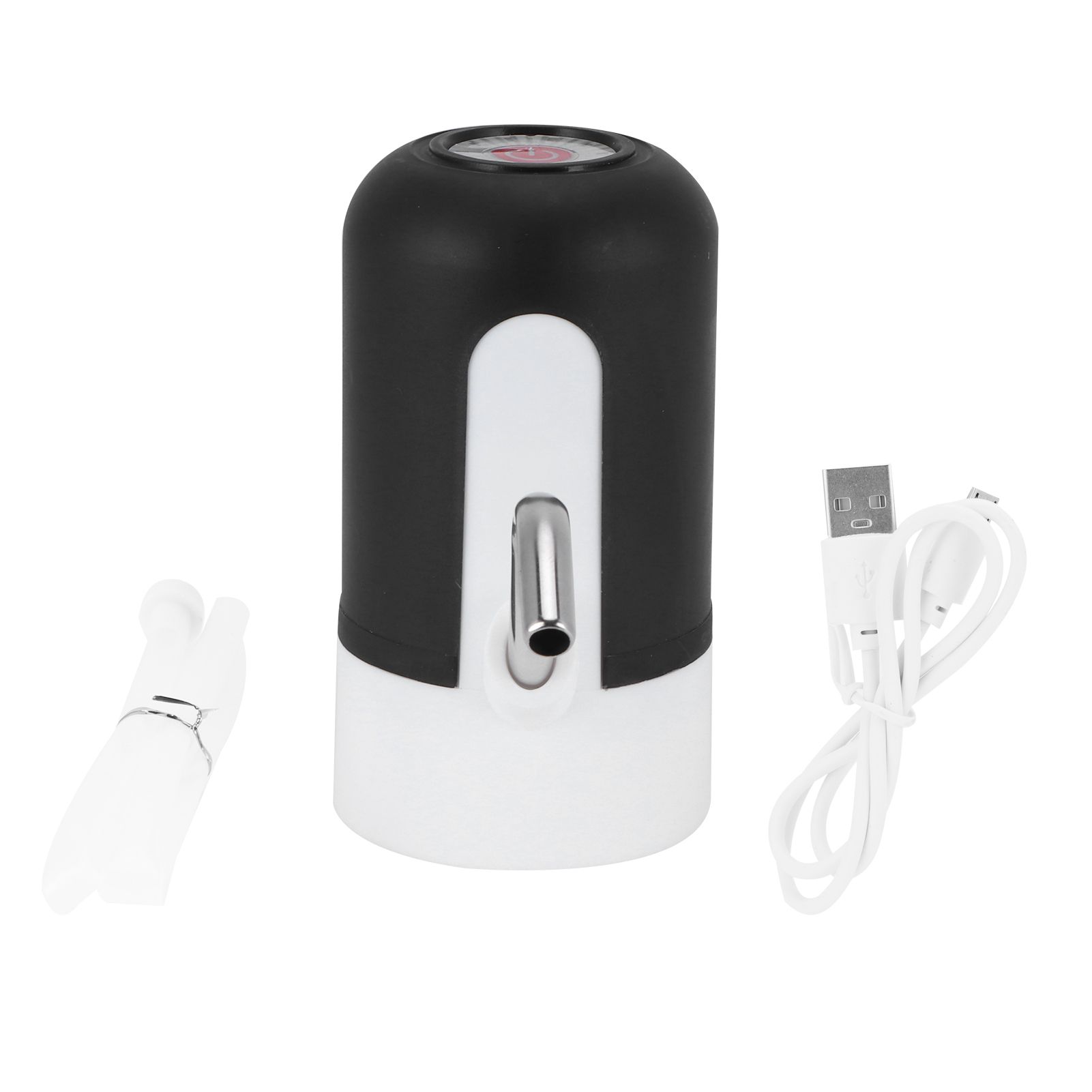 Water Bottle Pump USB Charging Electric Drinking Water Dispenser Kit for Home OfficeBlack - Image 1