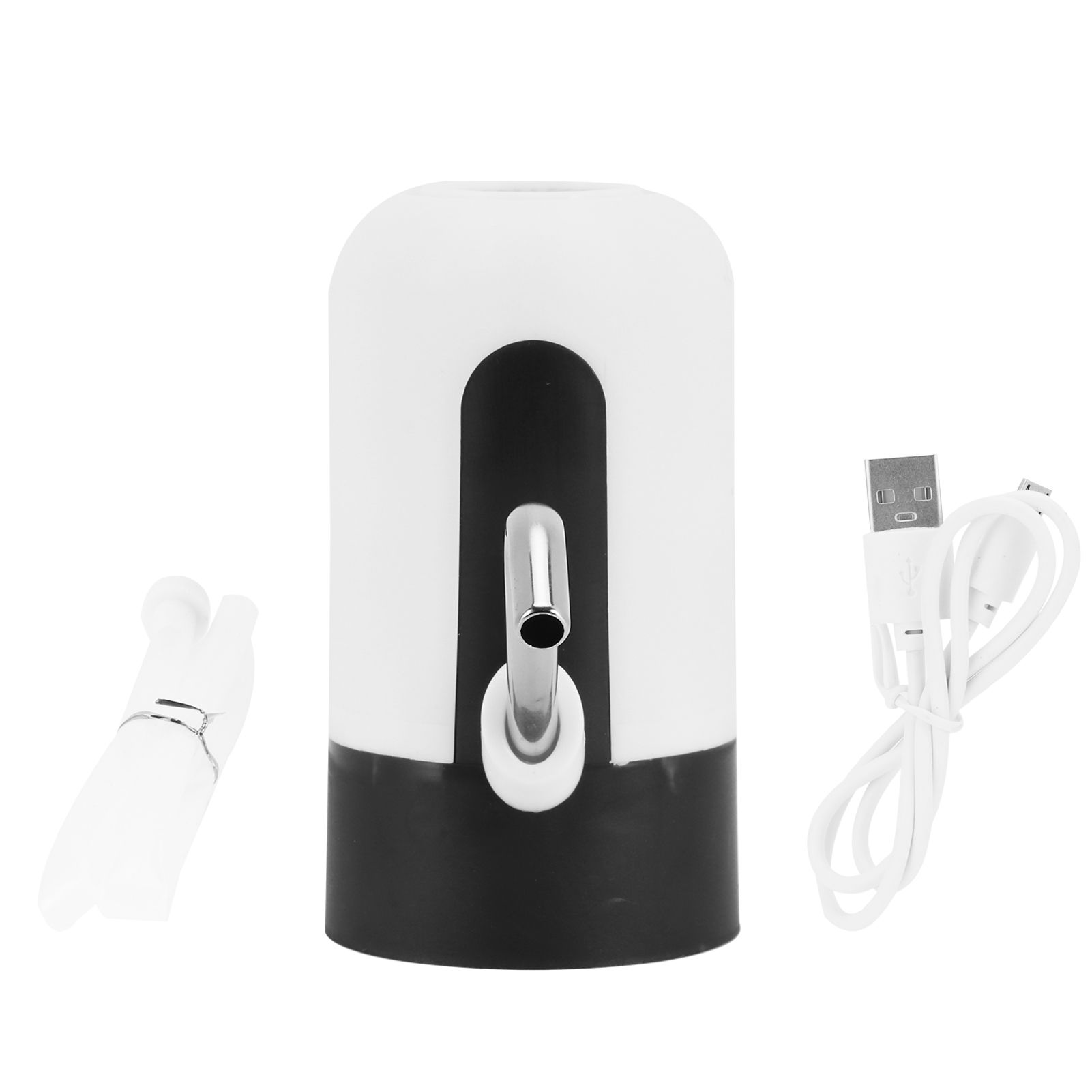 Water Bottle Pump USB Charging Electric Drinking Water Dispenser Kit for Home OfficeWhite - Image 1