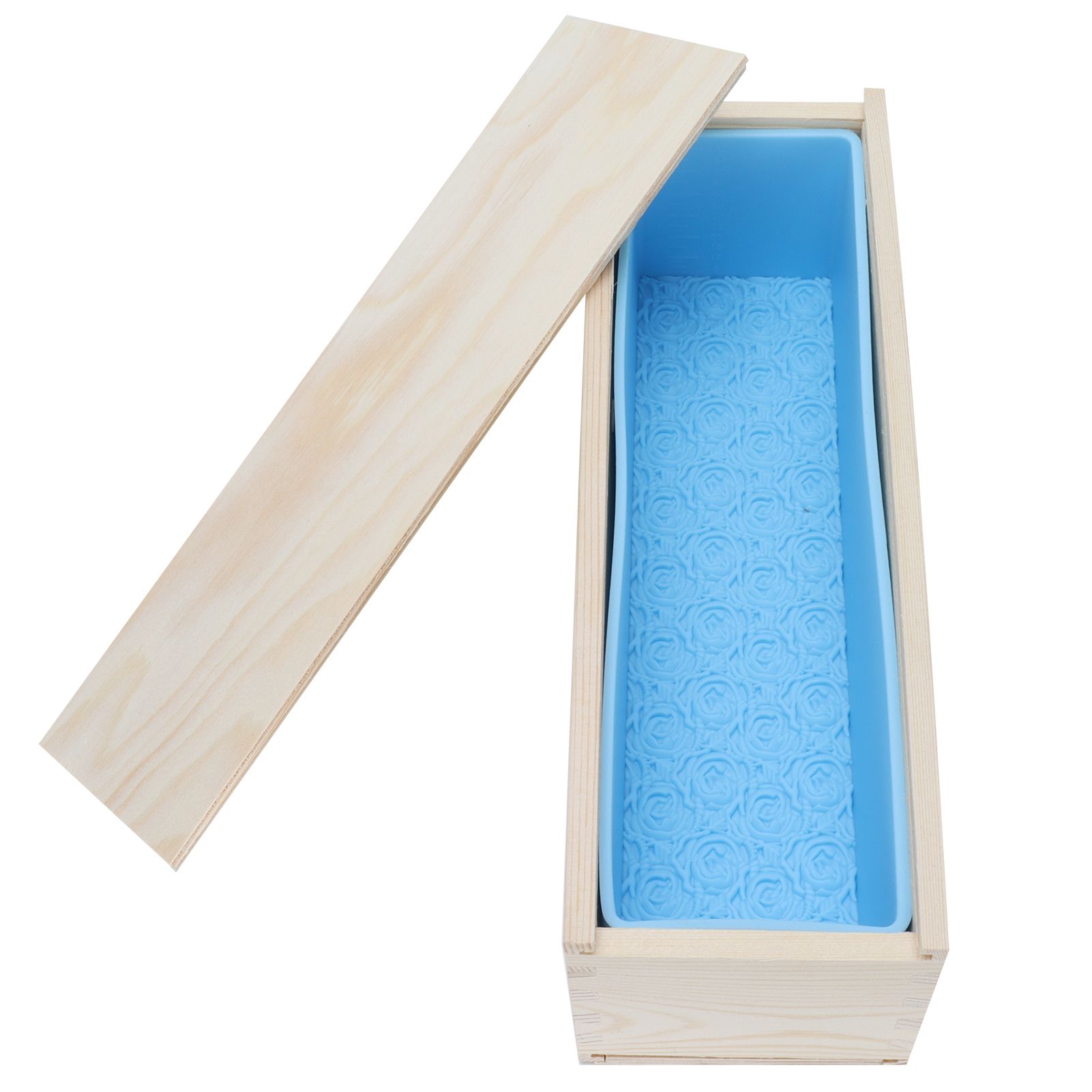 1200ml Silicone Rose Soap Mold Double Open DIY Hand-Made Soap Making Supplies Sky Blue - Image 5
