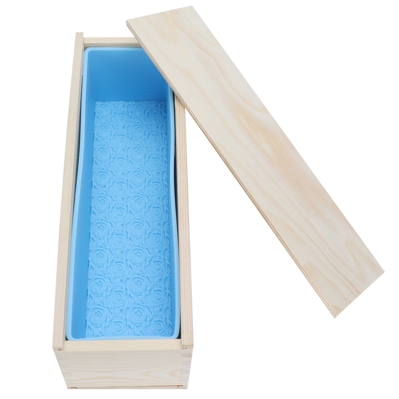 1200ml Silicone Rose Soap Mold Double Open DIY Hand-Made Soap Making Supplies Sky Blue - Image 7