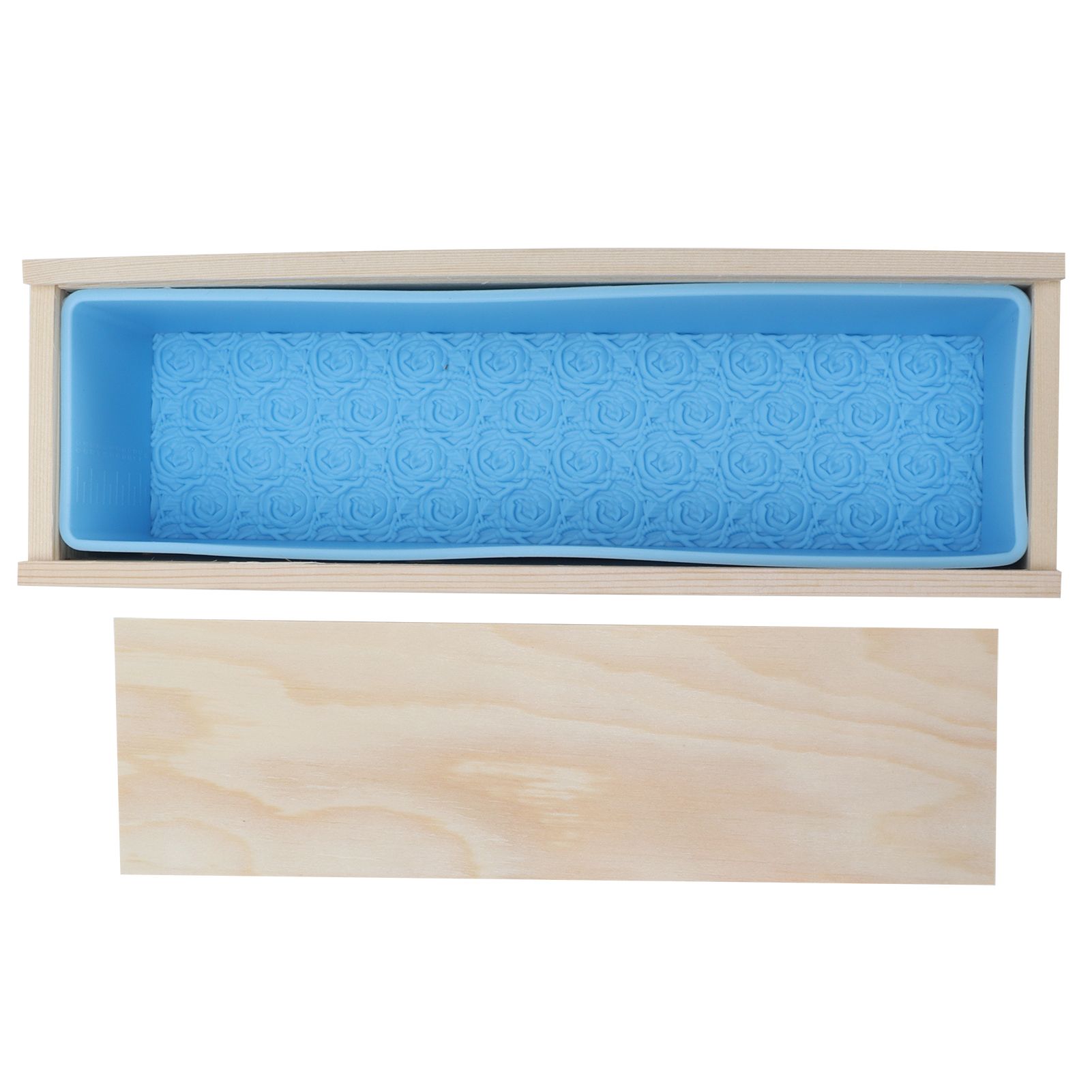 1200ml Silicone Rose Soap Mold Double Open DIY Hand-Made Soap Making Supplies Sky Blue - Image 8