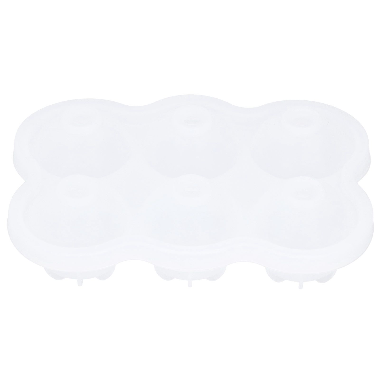 6‑Grid Silicone Ice Ball Mold with Leaking Hole Round Ice Tray for Kitchen Home Bar - Image 1