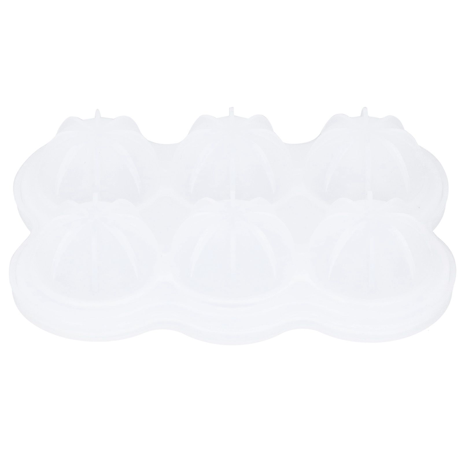 6‑Grid Silicone Ice Ball Mold with Leaking Hole Round Ice Tray for Kitchen Home Bar - Image 2