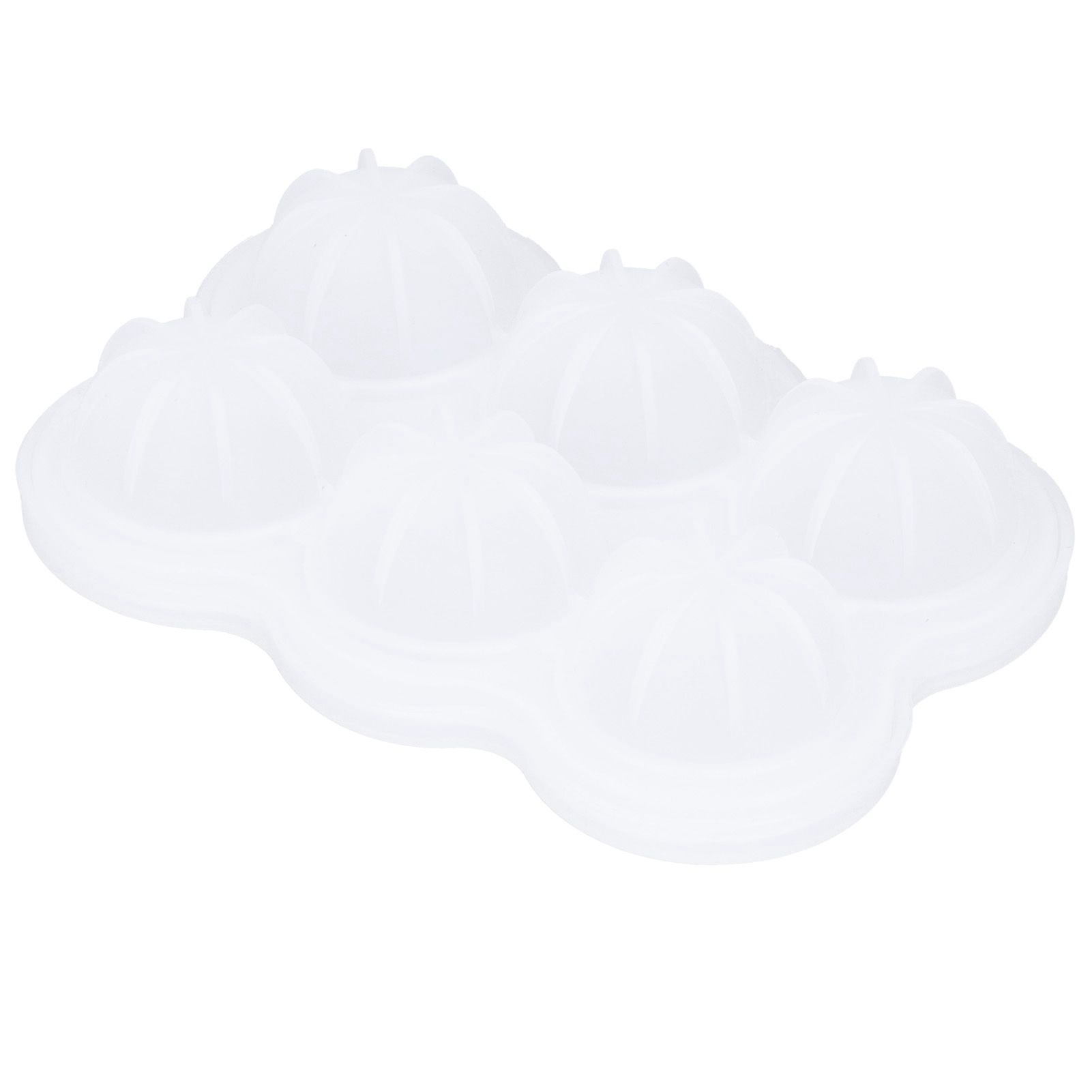6‑Grid Silicone Ice Ball Mold with Leaking Hole Round Ice Tray for Kitchen Home Bar - Image 3