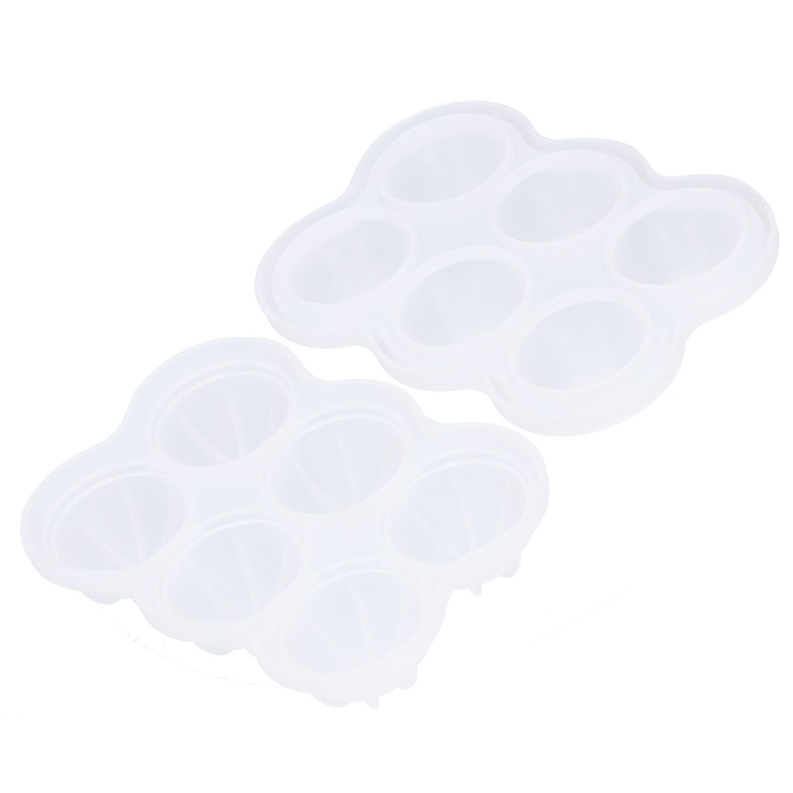 6‑Grid Silicone Ice Ball Mold with Leaking Hole Round Ice Tray for Kitchen Home Bar - Image 4