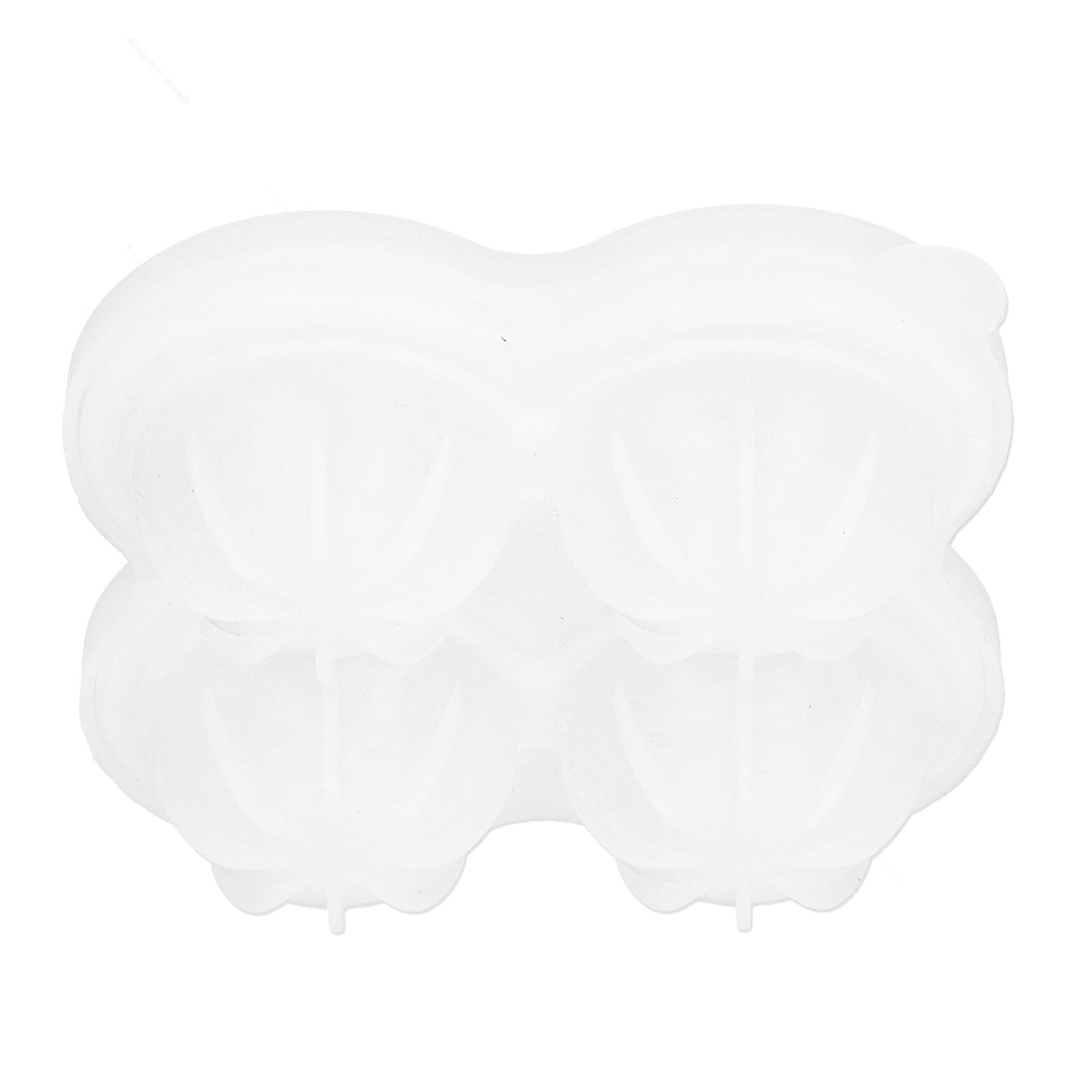 4‑Grid Round Shape Mold Food Grade Silicone Ice Cream Mould for Kitchen Utensils - Image 2