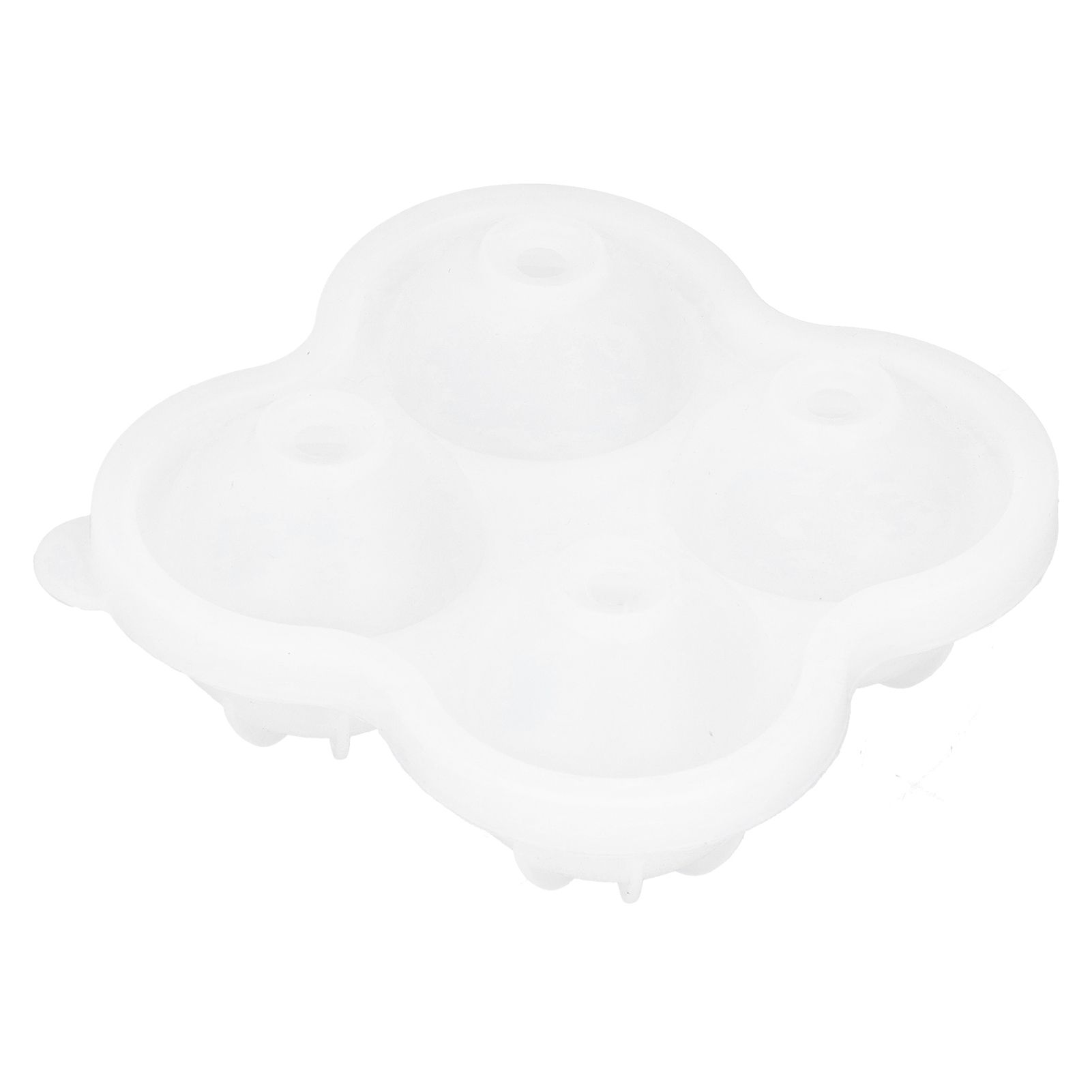 4‑Grid Round Shape Mold Food Grade Silicone Ice Cream Mould for Kitchen Utensils - Image 6