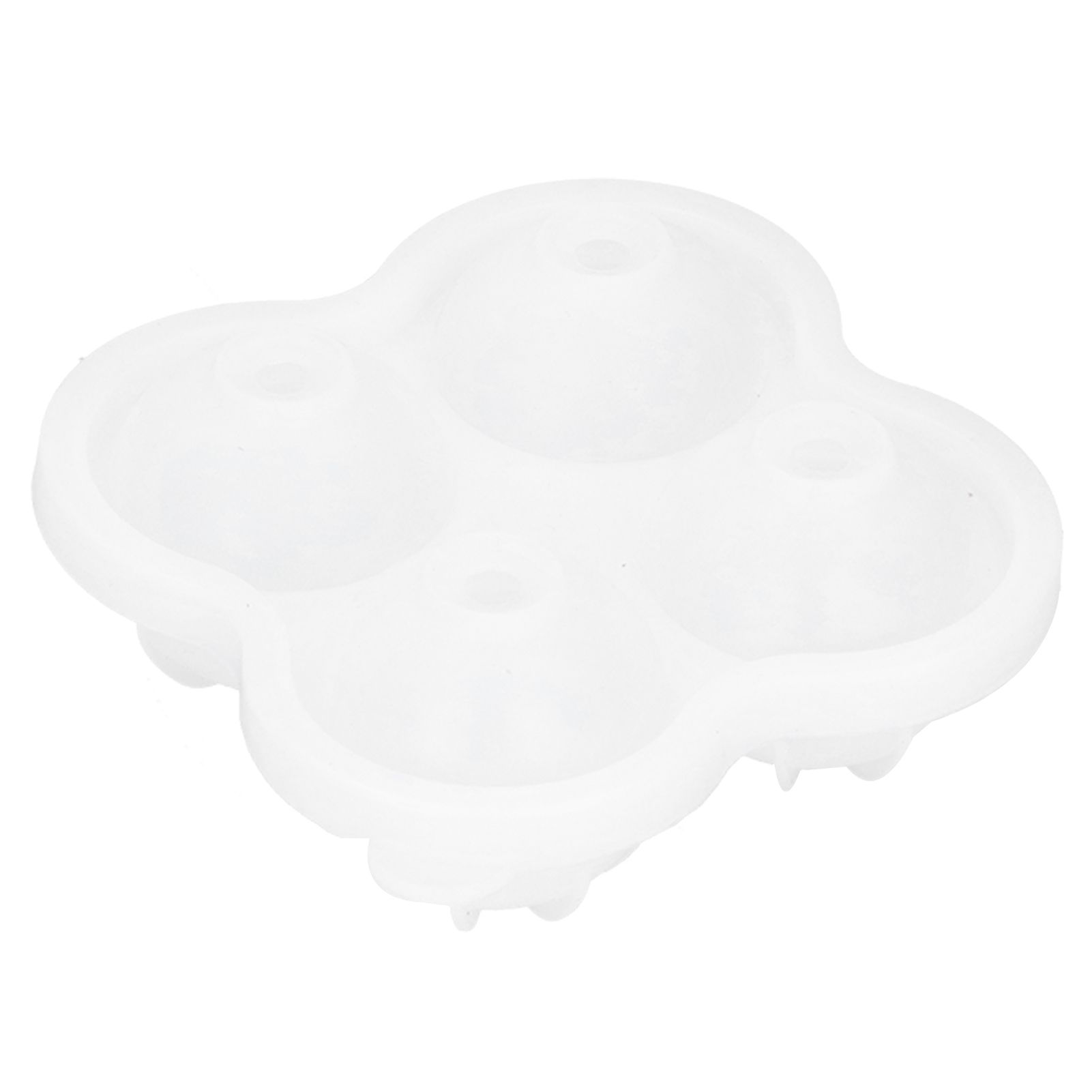 4‑Grid Round Shape Mold Food Grade Silicone Ice Cream Mould for Kitchen Utensils - Image 7