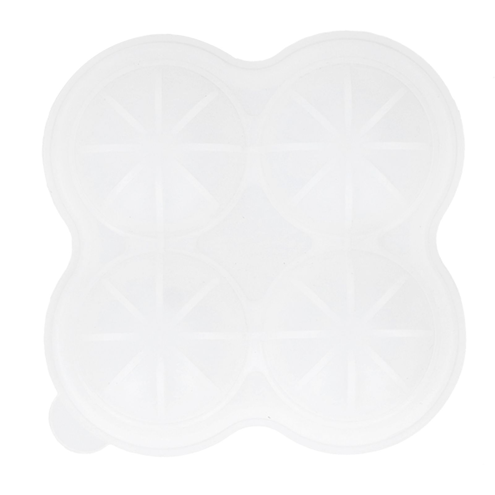 4‑Grid Round Shape Mold Food Grade Silicone Ice Cream Mould for Kitchen Utensils - Image 8
