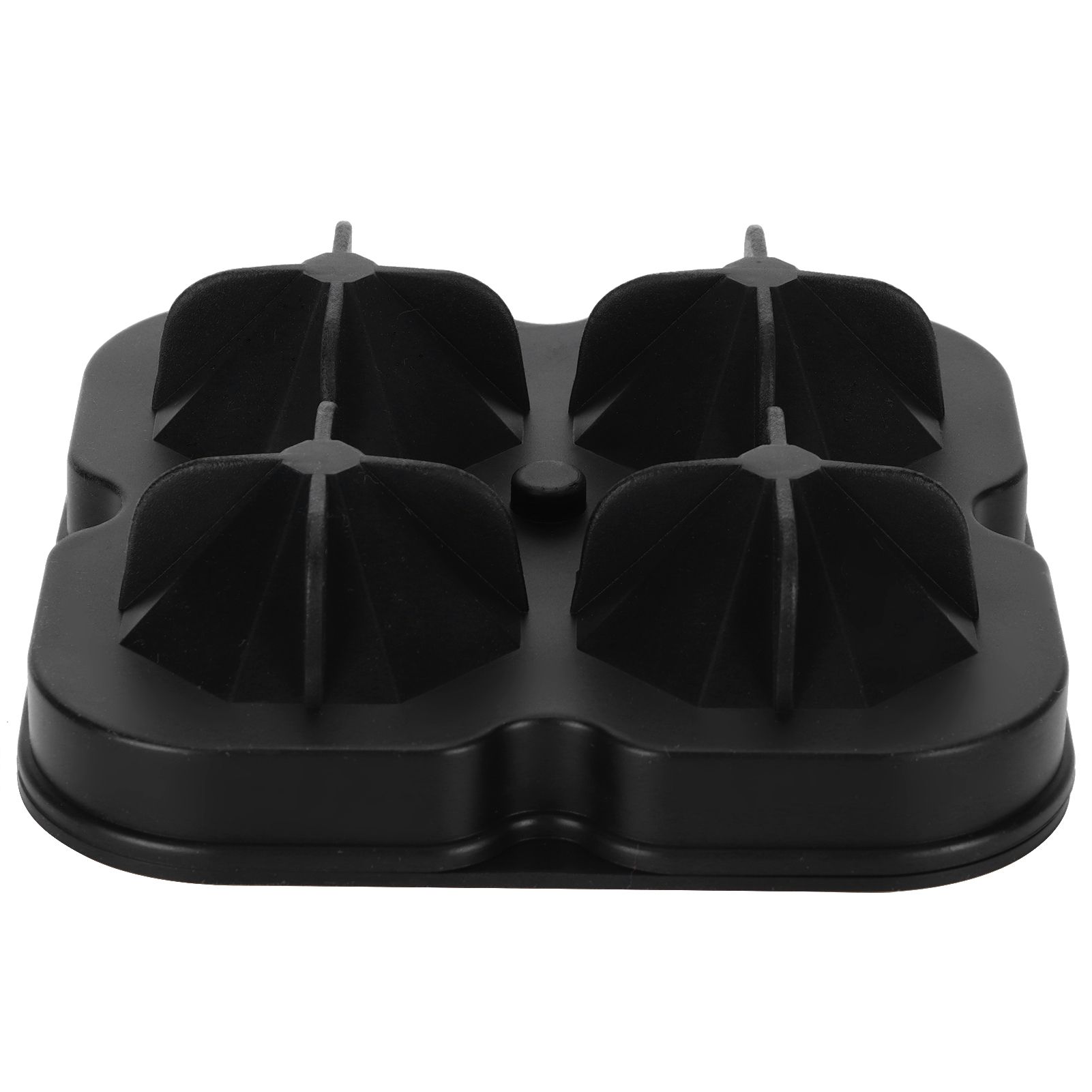 4Grid Ice Mold Reusable DiamondShape Ice Cubes Maker Tray Home Kitchen Supplies(Black ) - Image 4