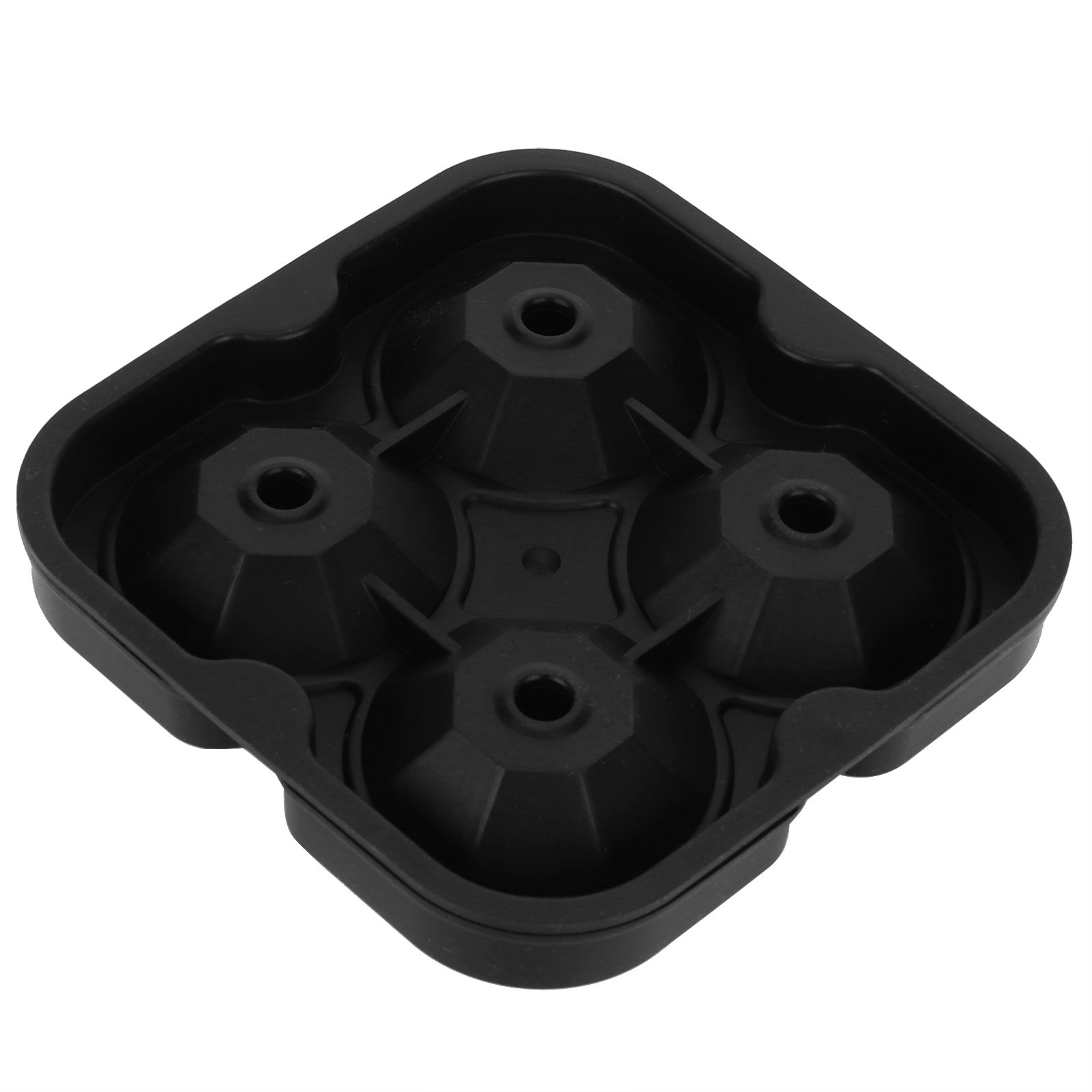 4Grid Ice Mold Reusable DiamondShape Ice Cubes Maker Tray Home Kitchen Supplies(Black ) - Image 5
