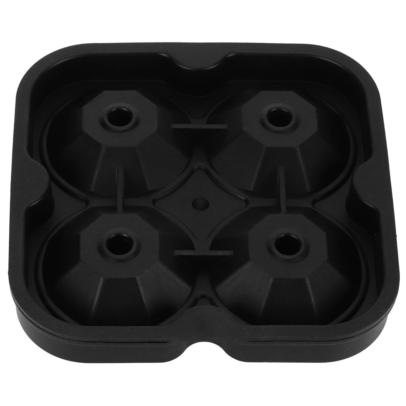 4Grid Ice Mold Reusable DiamondShape Ice Cubes Maker Tray Home Kitchen Supplies(Black ) - Image 7