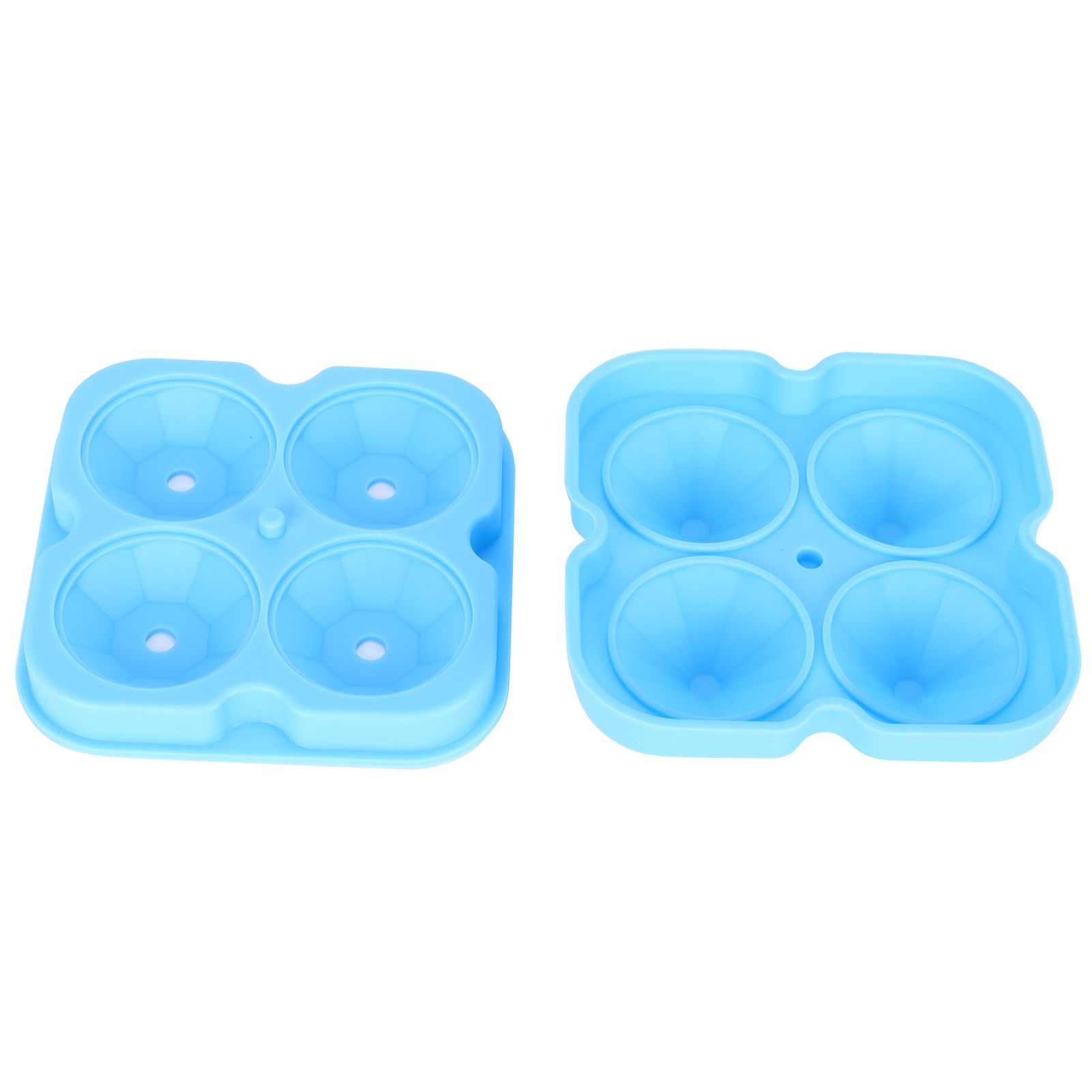 4Grid Ice Mold Reusable DiamondShape Ice Cubes Maker Tray Home Kitchen Supplies(Blue ) - Image 2