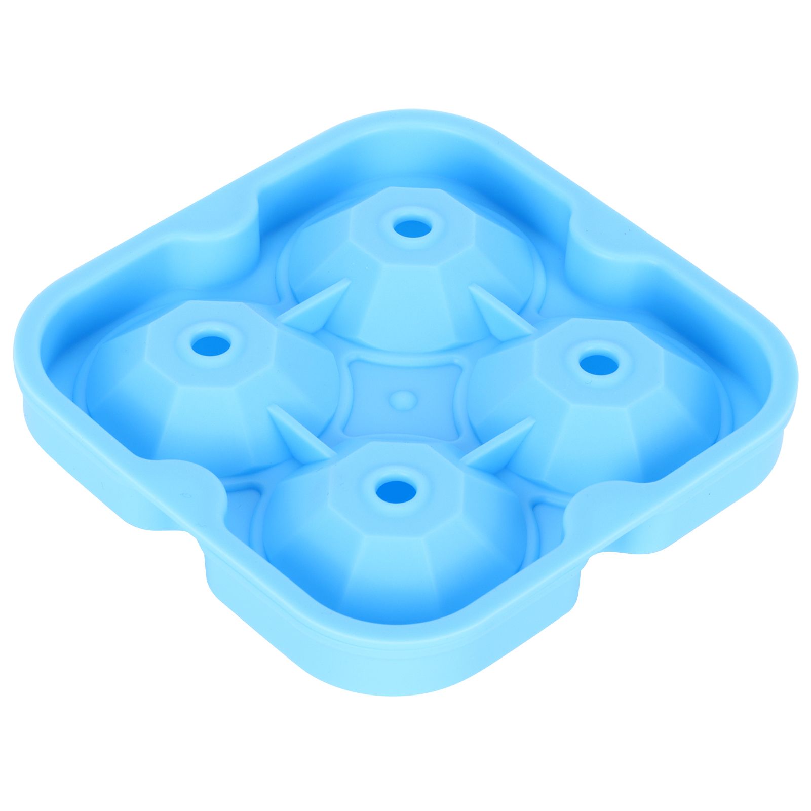 4Grid Ice Mold Reusable DiamondShape Ice Cubes Maker Tray Home Kitchen Supplies(Blue ) - Image 6