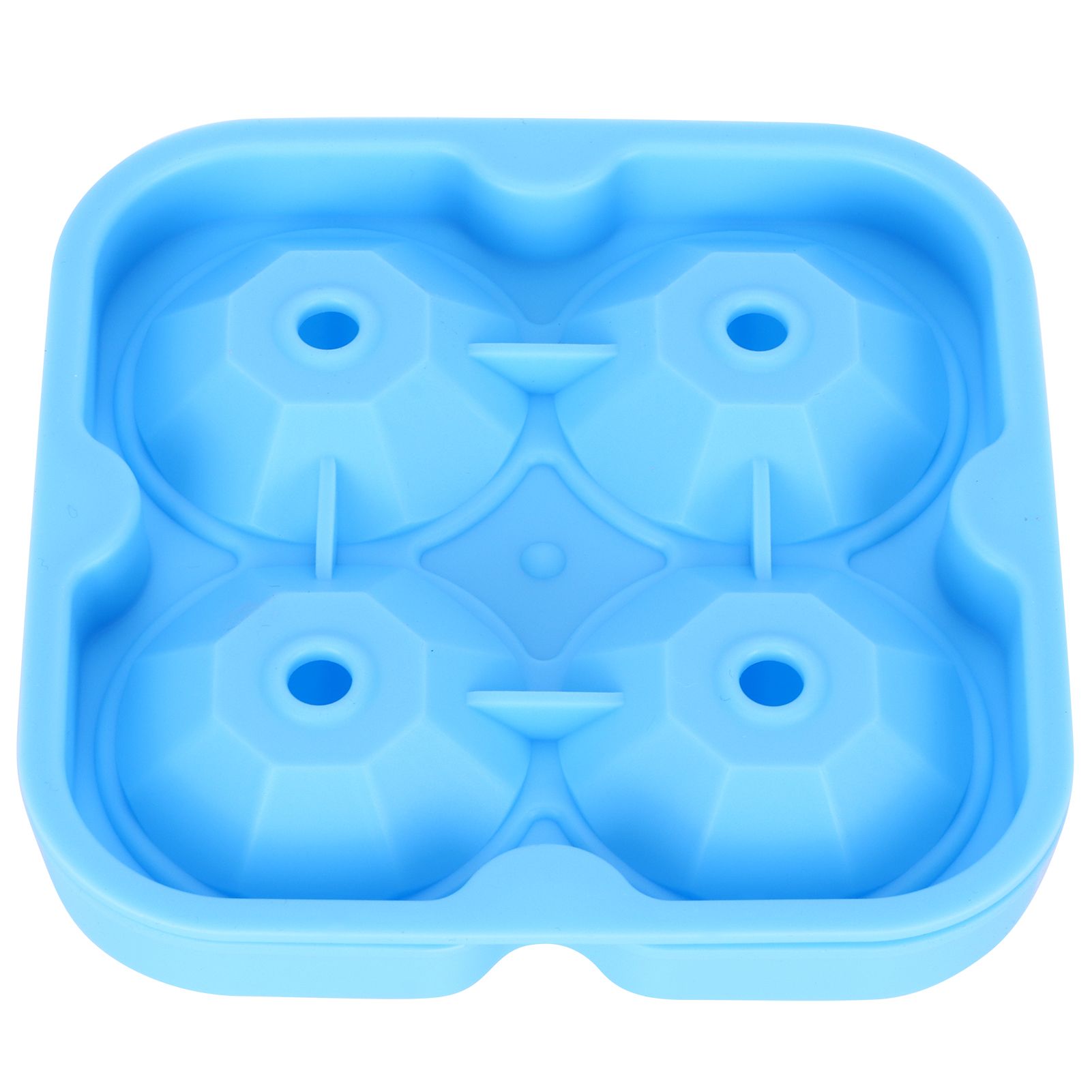 4Grid Ice Mold Reusable DiamondShape Ice Cubes Maker Tray Home Kitchen Supplies(Blue ) - Image 7