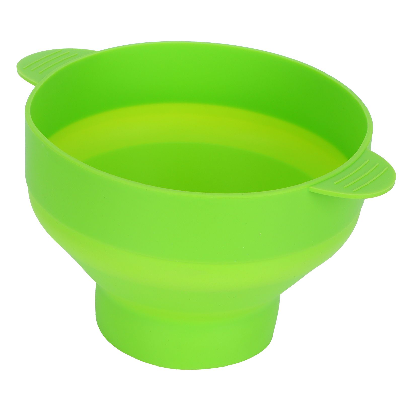 Popcorn Bucket Folding Silicone DIY Popcorn Maker Bowl with Lid Kitchen Accessory(With HandleGreen ) - Image 4
