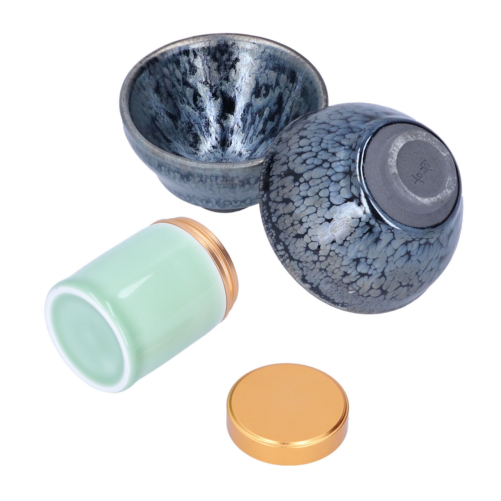 Kung Fu Tea Set Ceramic Tea Canister and Tea Cup for Gift Teaware Home Decoration - Image 2