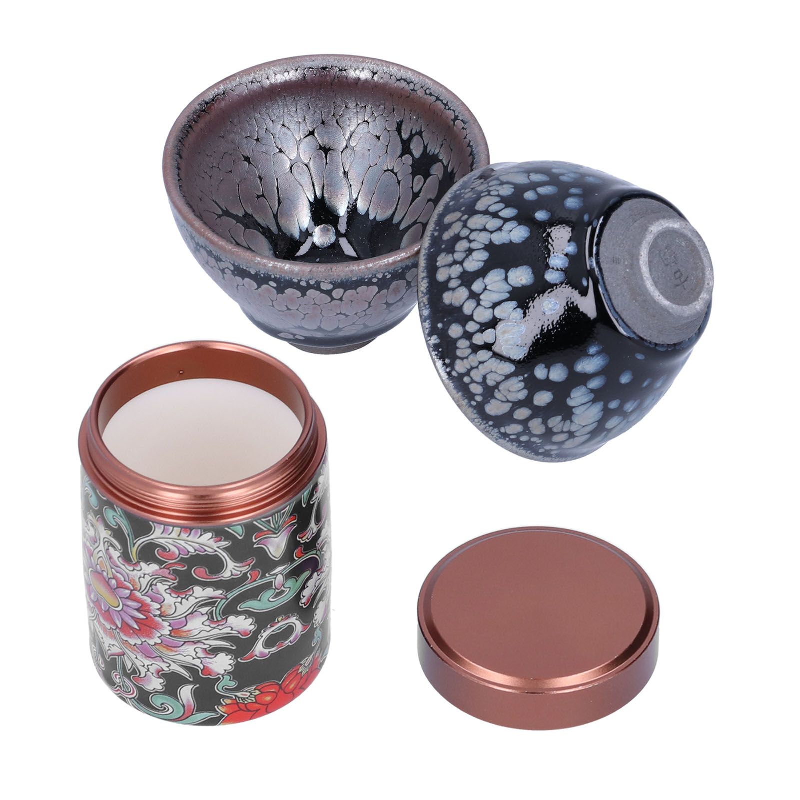 Ceramic Kung Fu Tea Set Tea Canister with Tea Cup for Home Tea House Gift Tea Accessory - Image 3