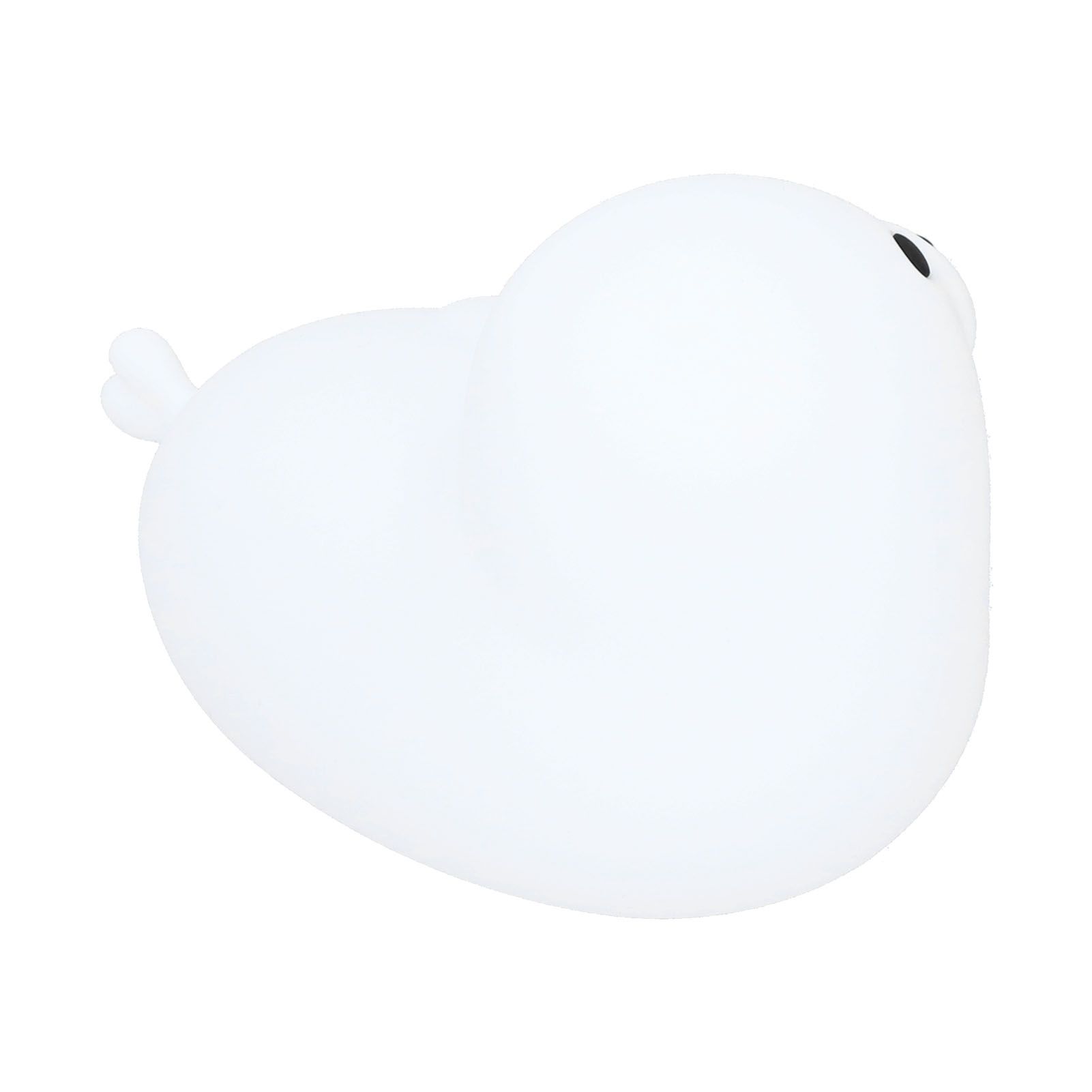 Silicone Bedside Lamp 1.3W Innovative USB Night Light with Colorful Lighting White - Image 6