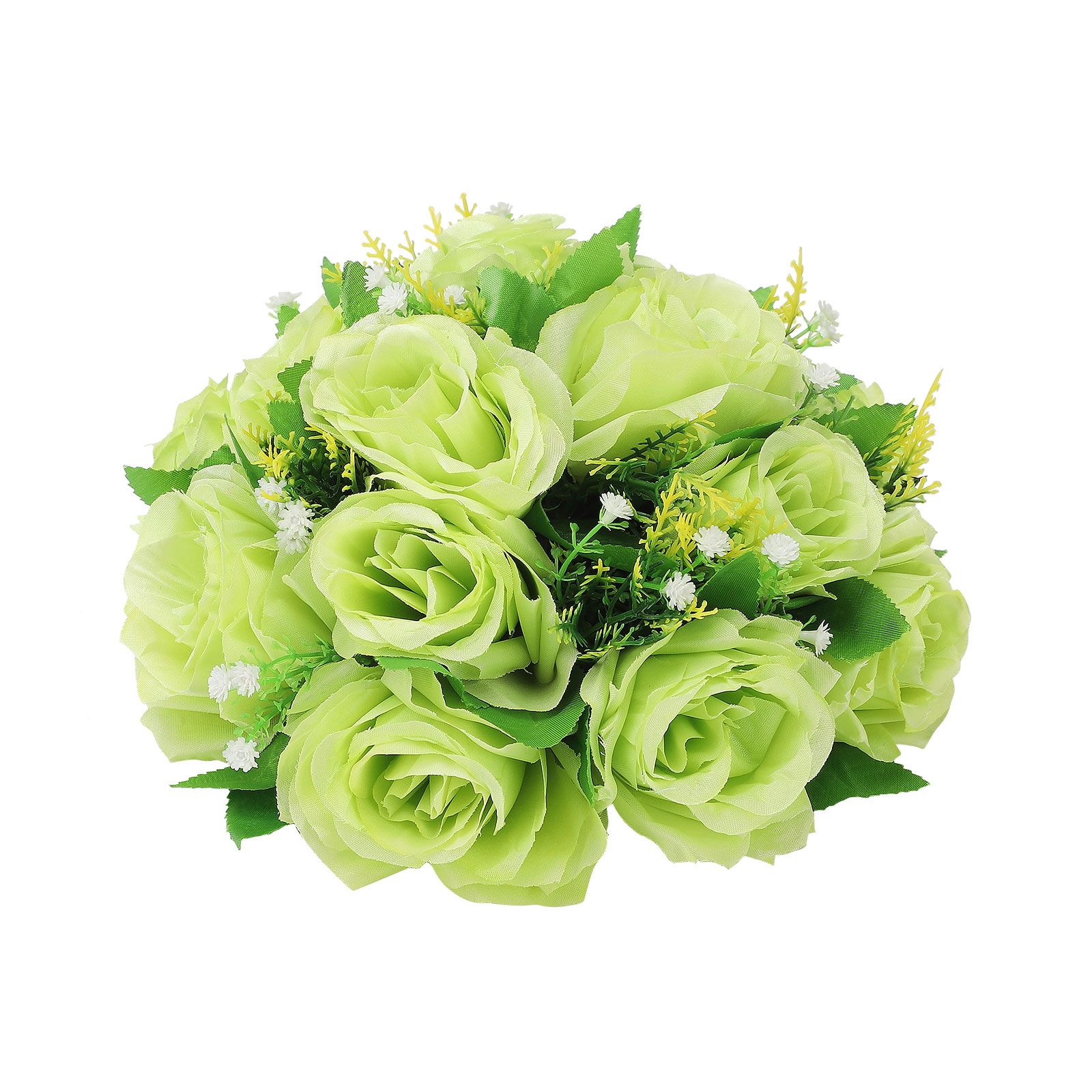 Flower Balls Bouquet Silk Cloth Simulation Bouquet Prop for Car Auditorium Hall Decoration Green - Image 2