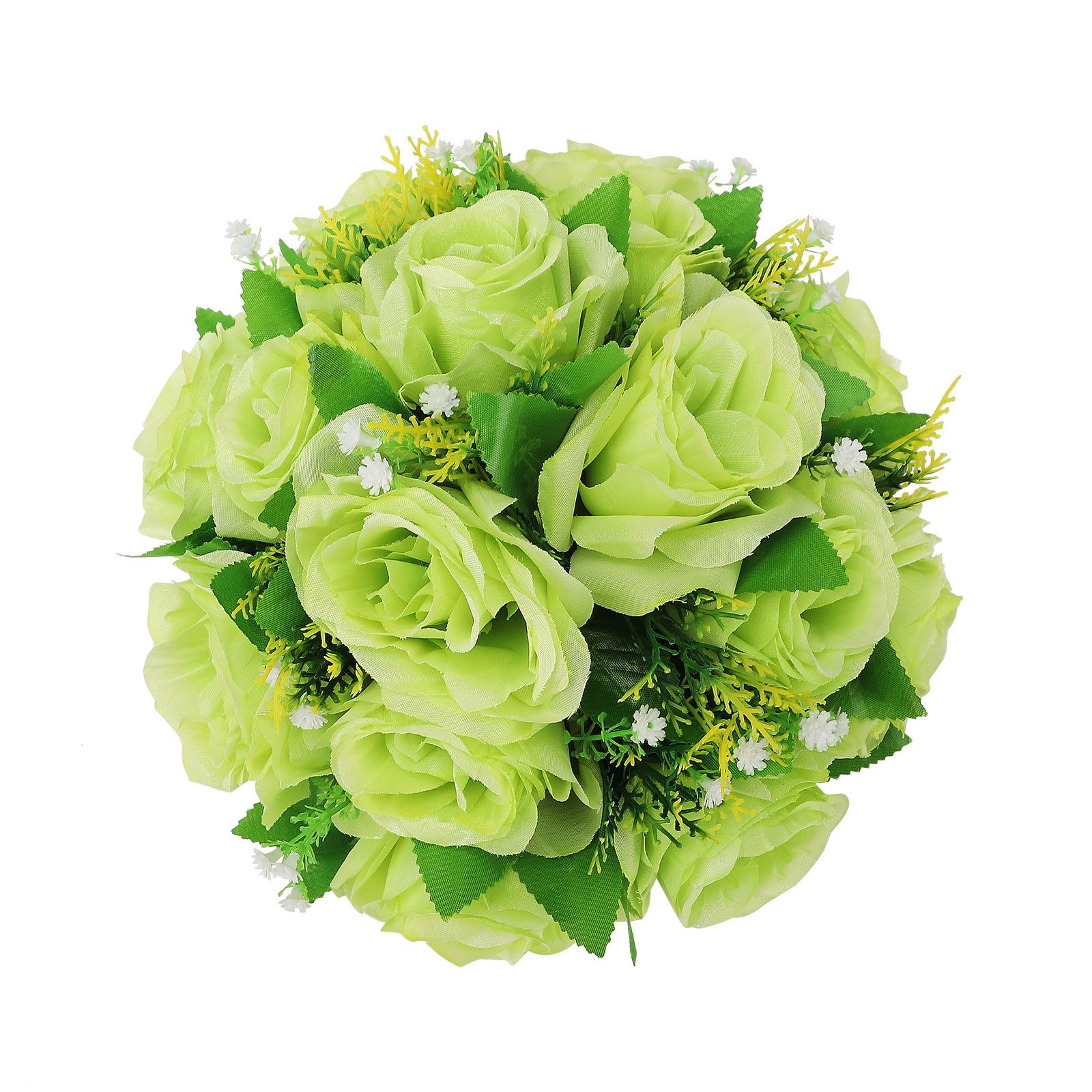 Flower Balls Bouquet Silk Cloth Simulation Bouquet Prop for Car Auditorium Hall Decoration Green - Image 3