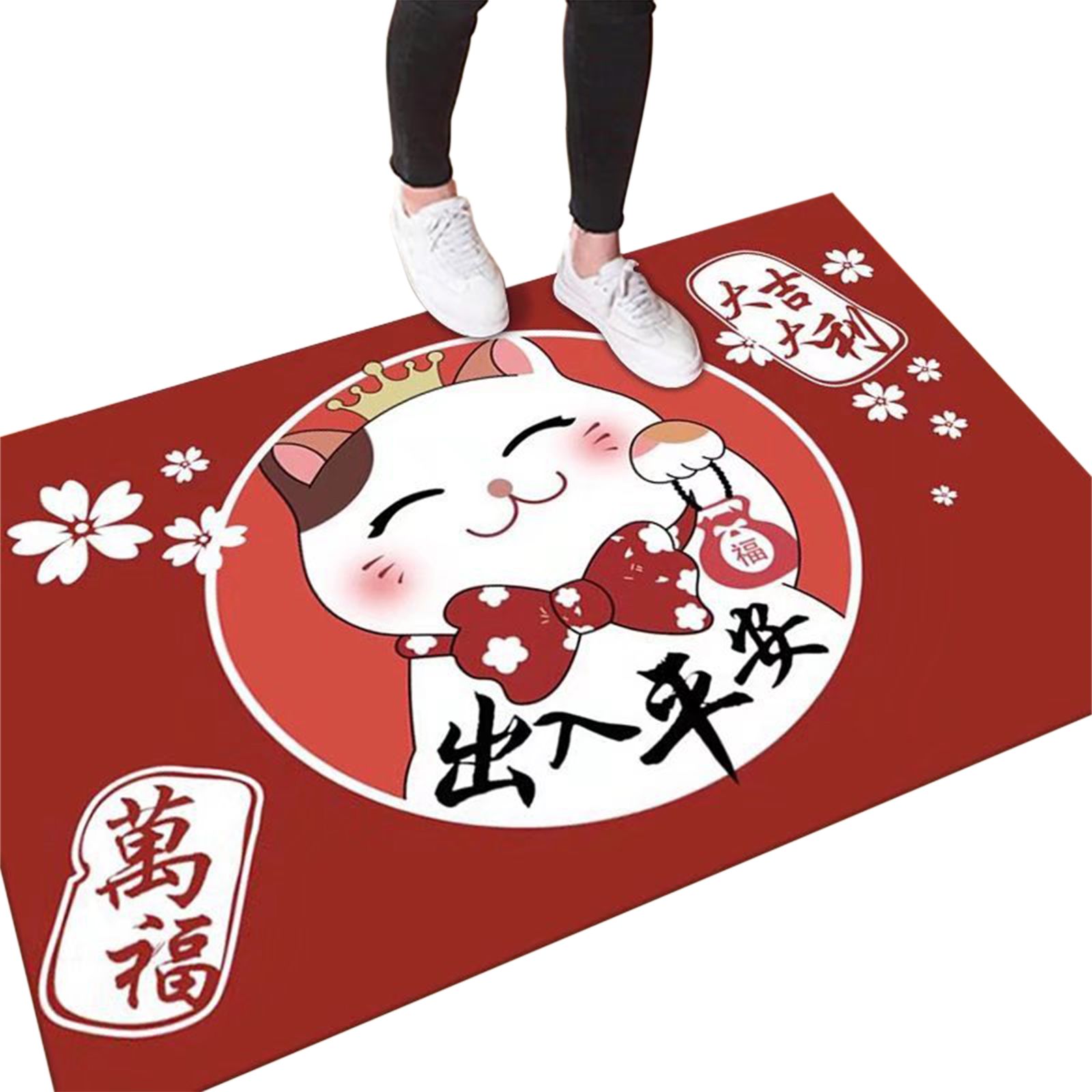 Kitchen Mat Floor Mat Rug Doormat 60x90cm Home Decoration Cat Pattern for Office Hotel - Image 1