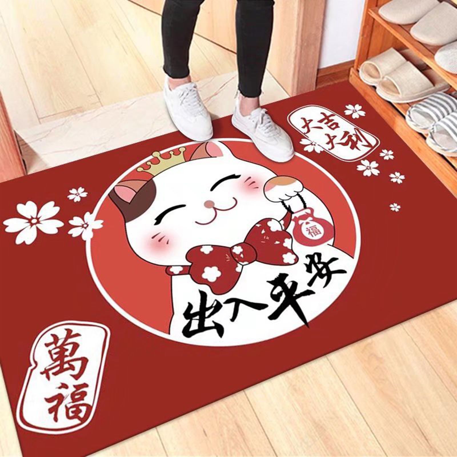 Kitchen Mat Floor Mat Rug Doormat 60x90cm Home Decoration Cat Pattern for Office Hotel - Image 2