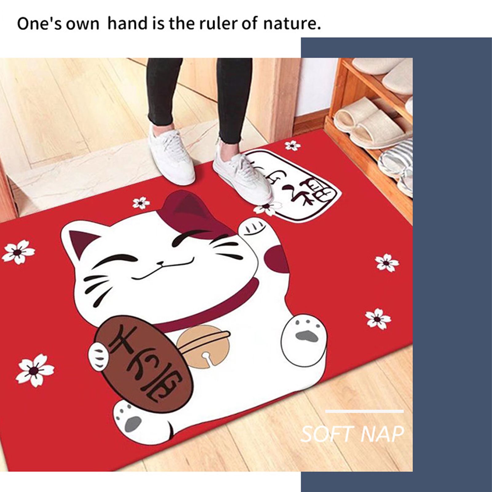 Kitchen Mat Floor Mat Rug Doormat 60x90cm Home Decoration Cat Pattern for Office Hotel - Image 4