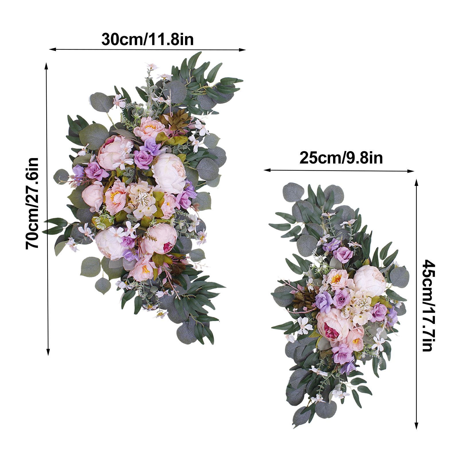 Artificial Wedding Arch Flowers Fake Faux Arch Flowers Decoration - Image 6