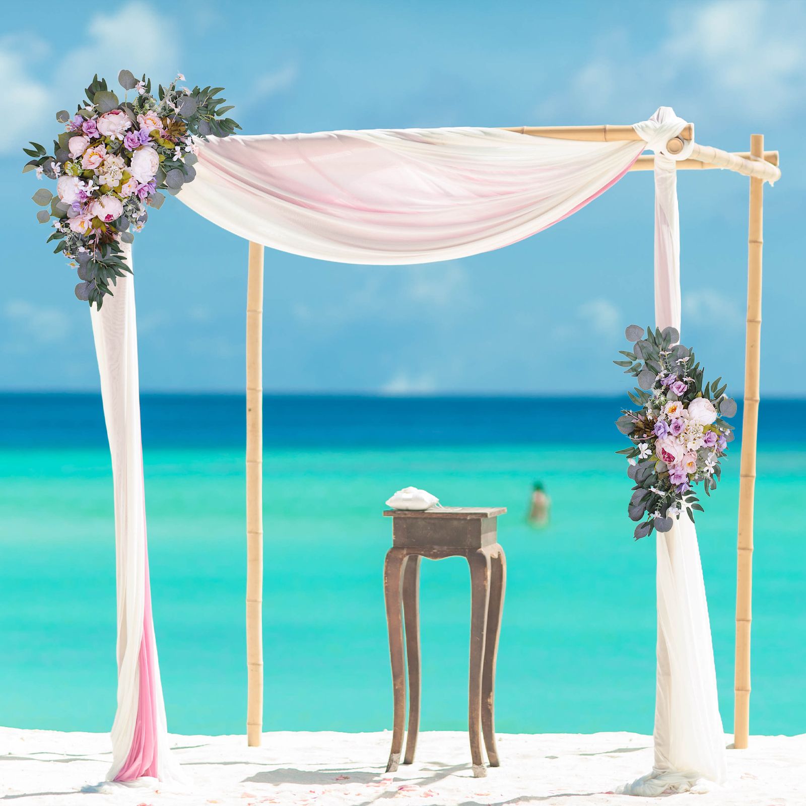 Artificial Wedding Arch Flowers Fake Faux Arch Flowers Decoration - Image 7