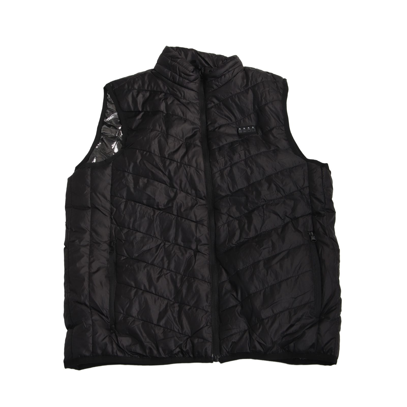 Heated Vest with USB Port Black 4 Control 17 Zone Heating Smart Heating Vest for Outdoor Motorcycle Camping - Image 1