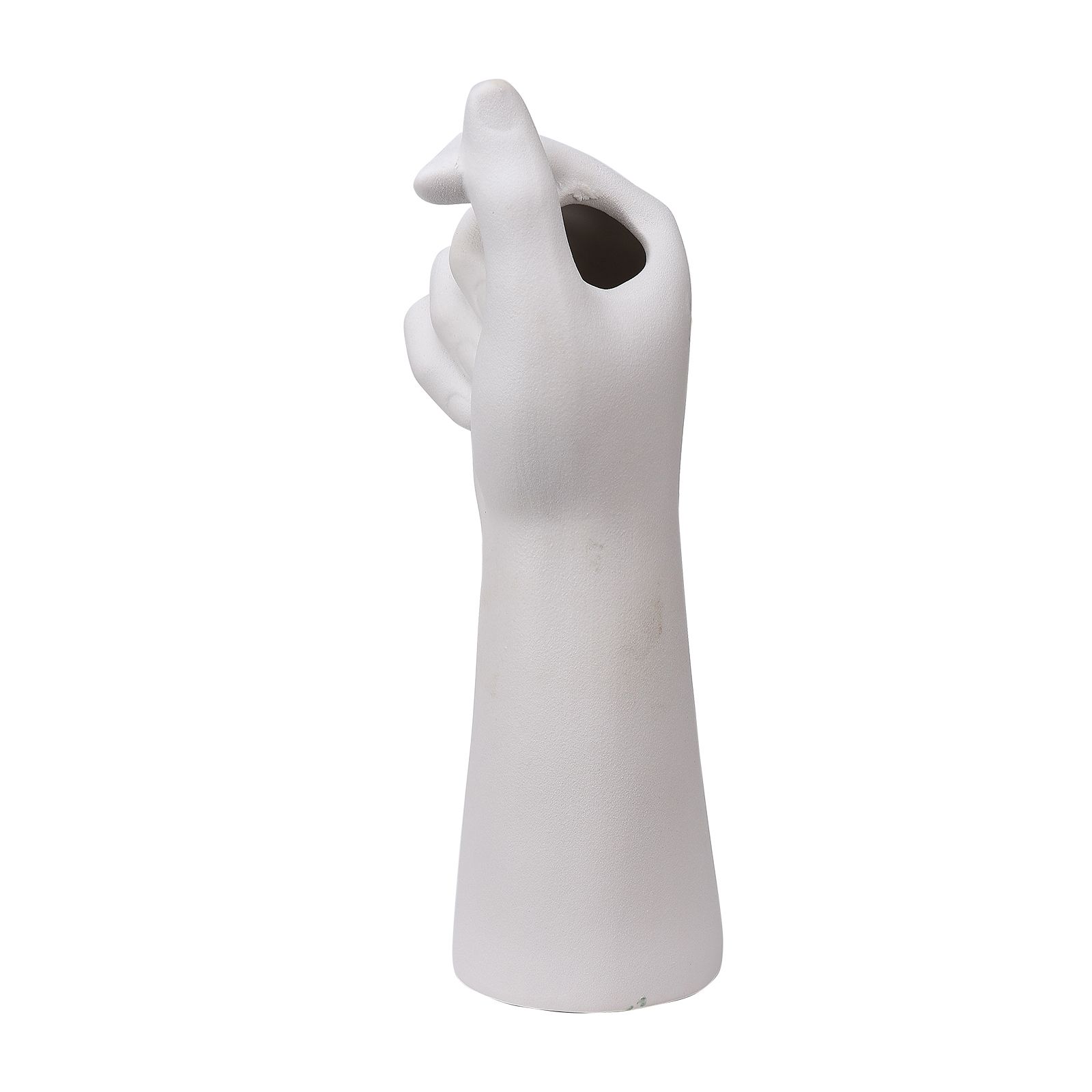Table Vase White Color 10cm Long Ceramic Vases Decorative - Image 2