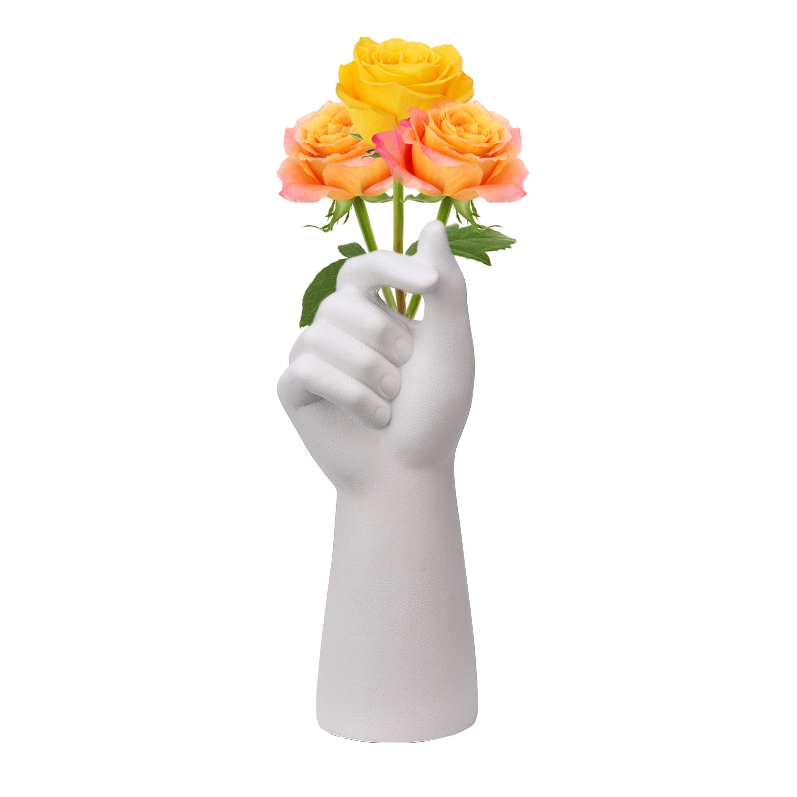 Table Vase White Color 10cm Long Ceramic Vases Decorative - Image 5